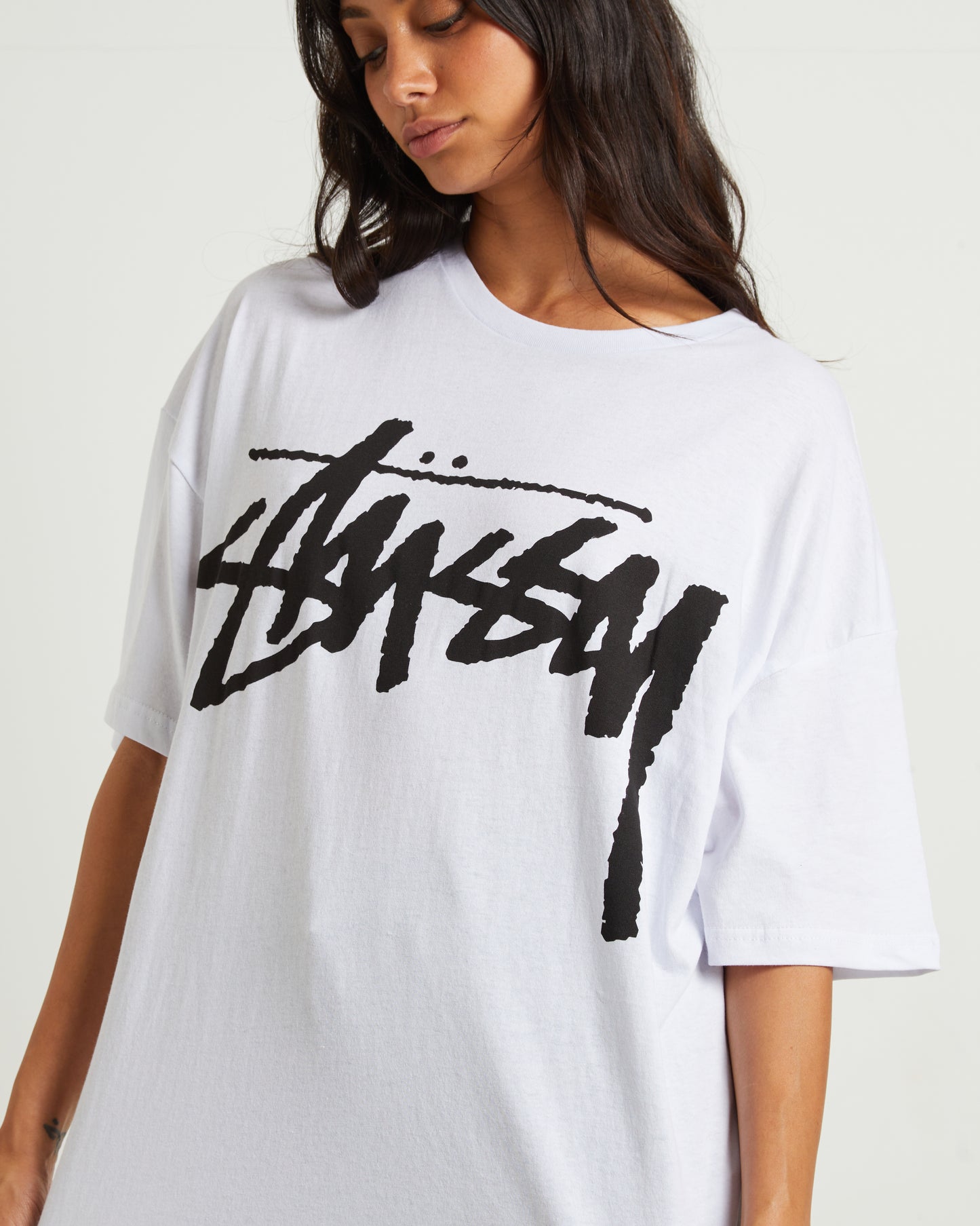 Bigger Stock Relaxed T-Shirt in White