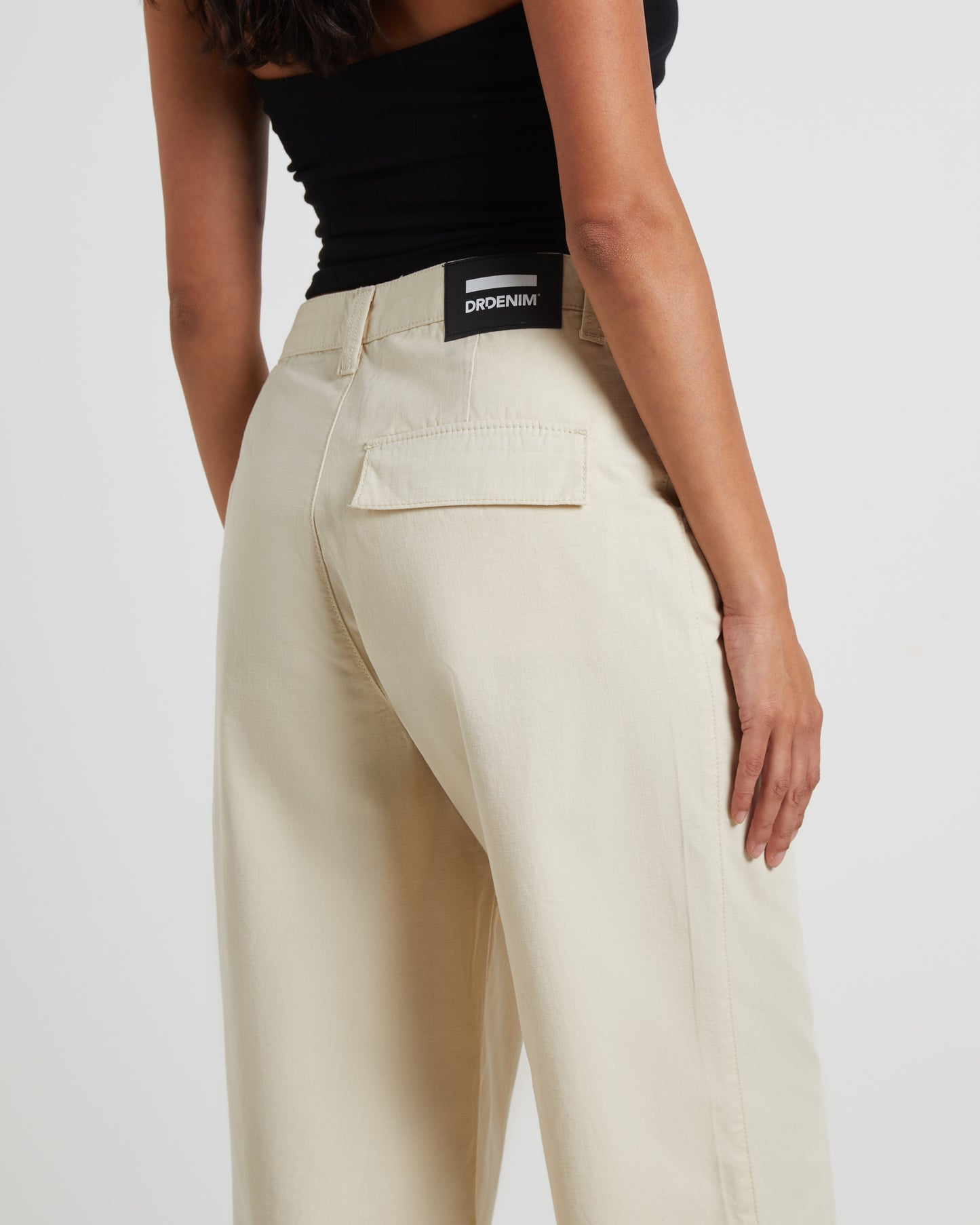 Donna Cargo Pant in Bone Ripstop