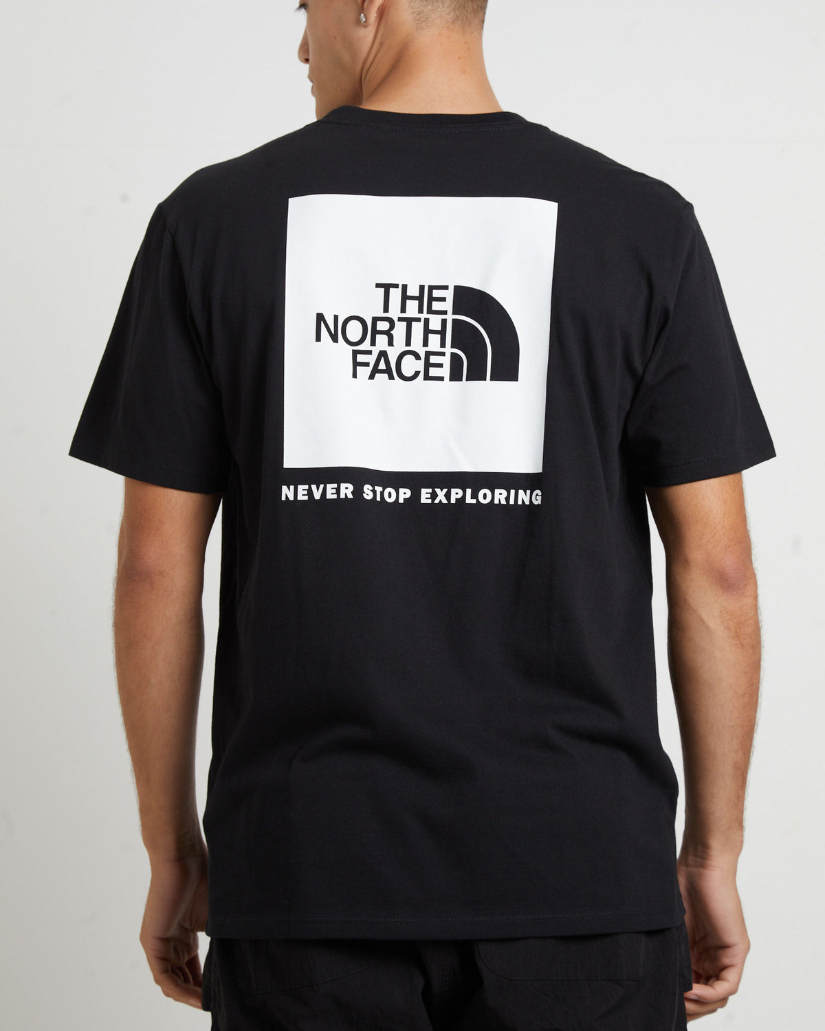 Mens Short Sleeve Box NSE T-Shirt in TNF Black/TNF White BLACK