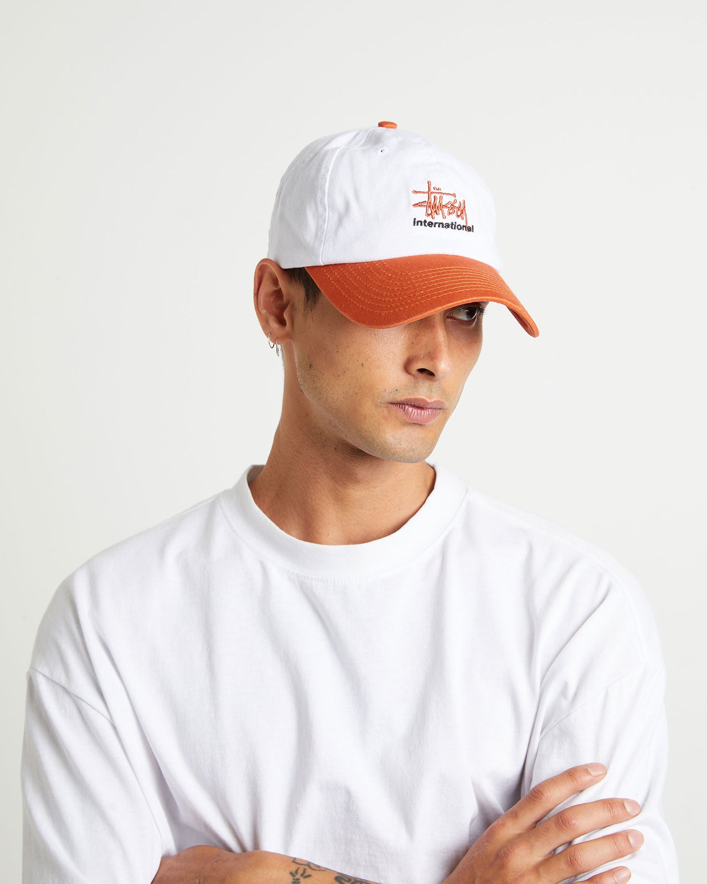 International Low Pro Cap in Terracotta/White