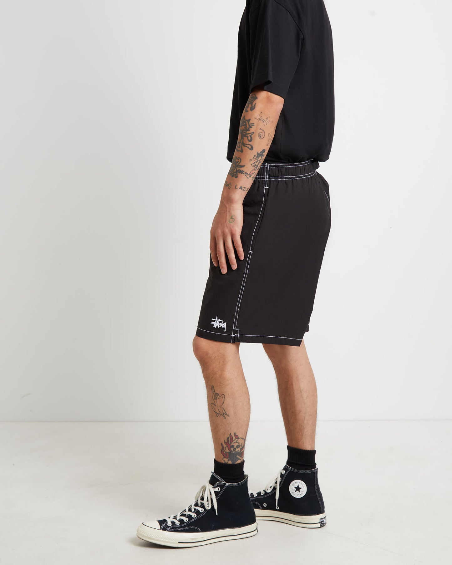 Ripstop Mountain Shorts in Black