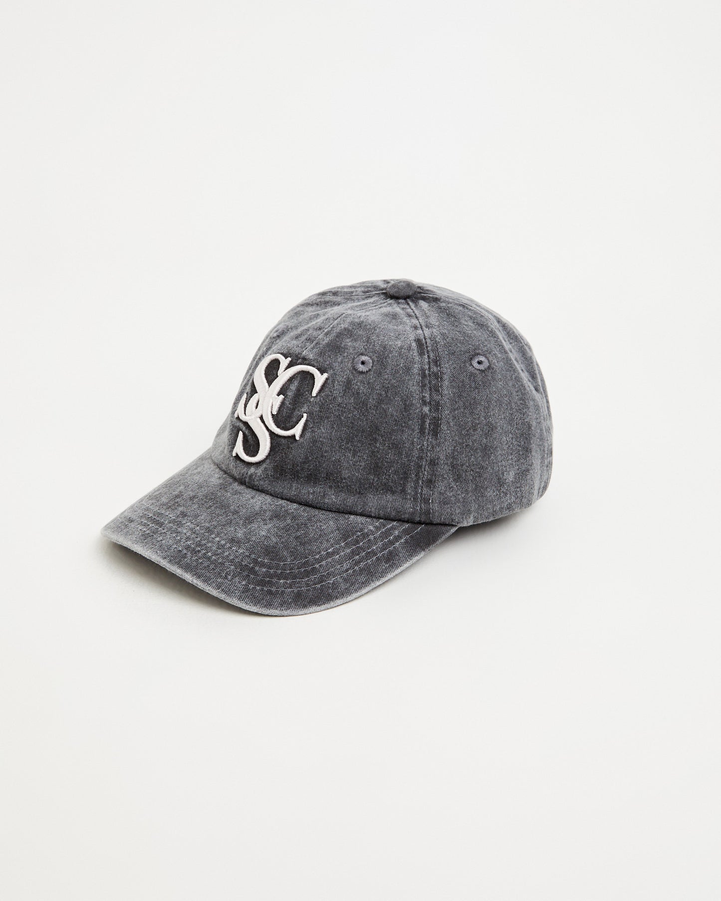 Stone Wash Baseball Cap in Washed Charcoal