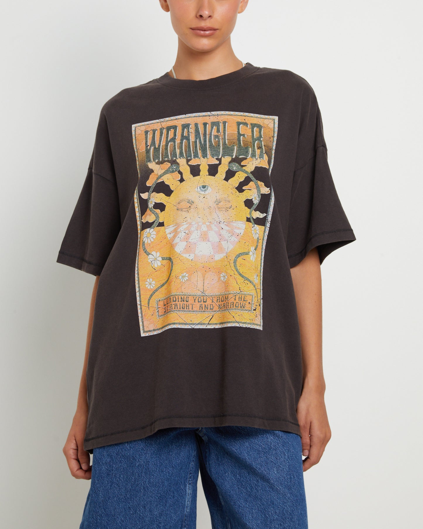 Boxy Slouch Short Sleeve T-Shirt in Mind Mirage