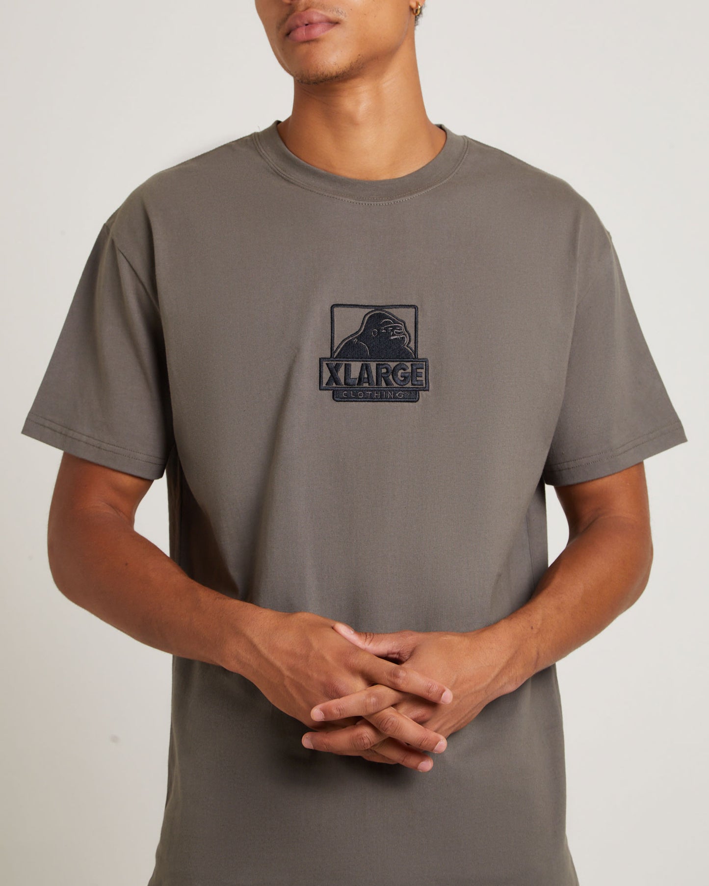 91 EMB Short Sleeve T-Shirt in Canteen Brown