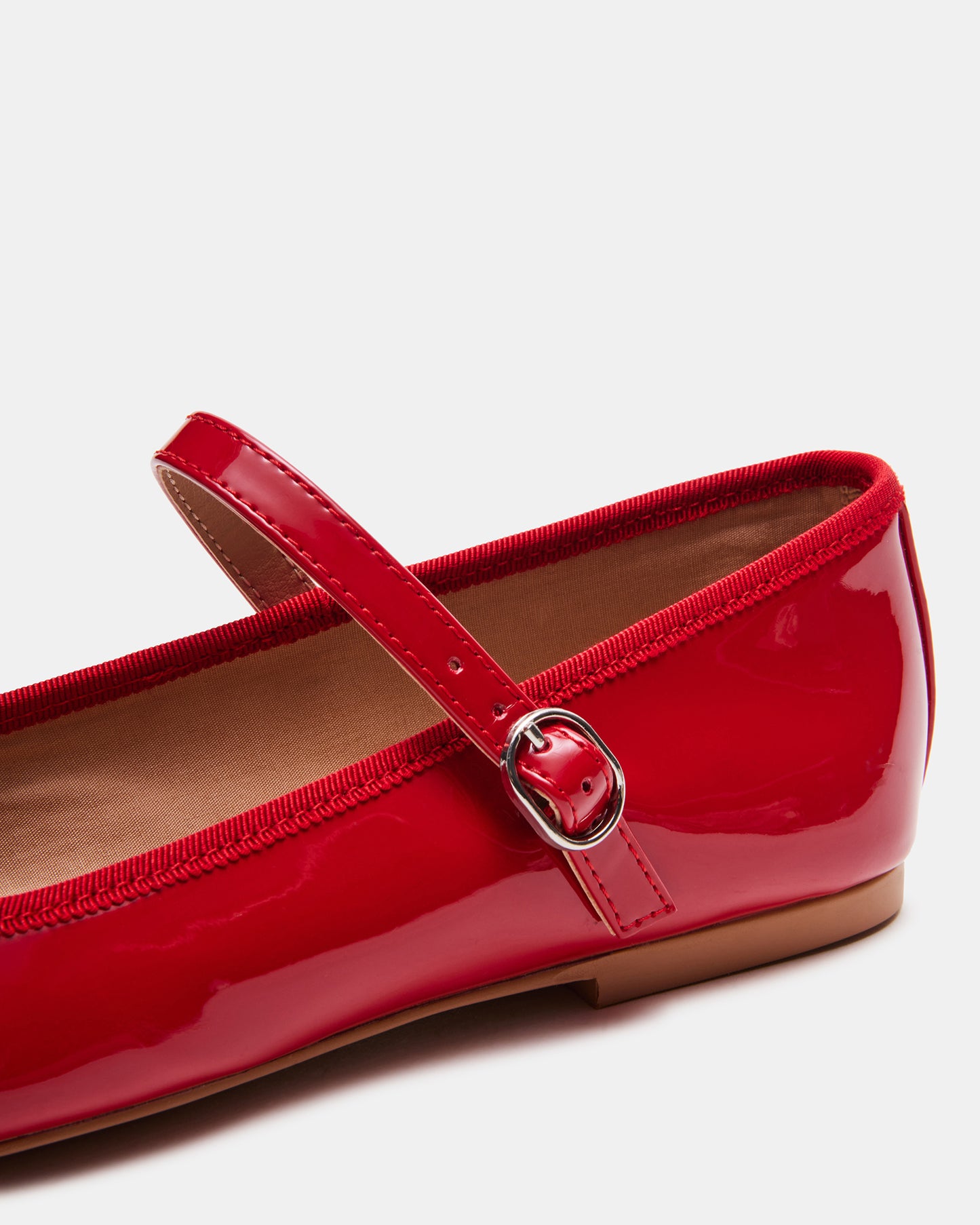 Vinetta Flats in Red Patent