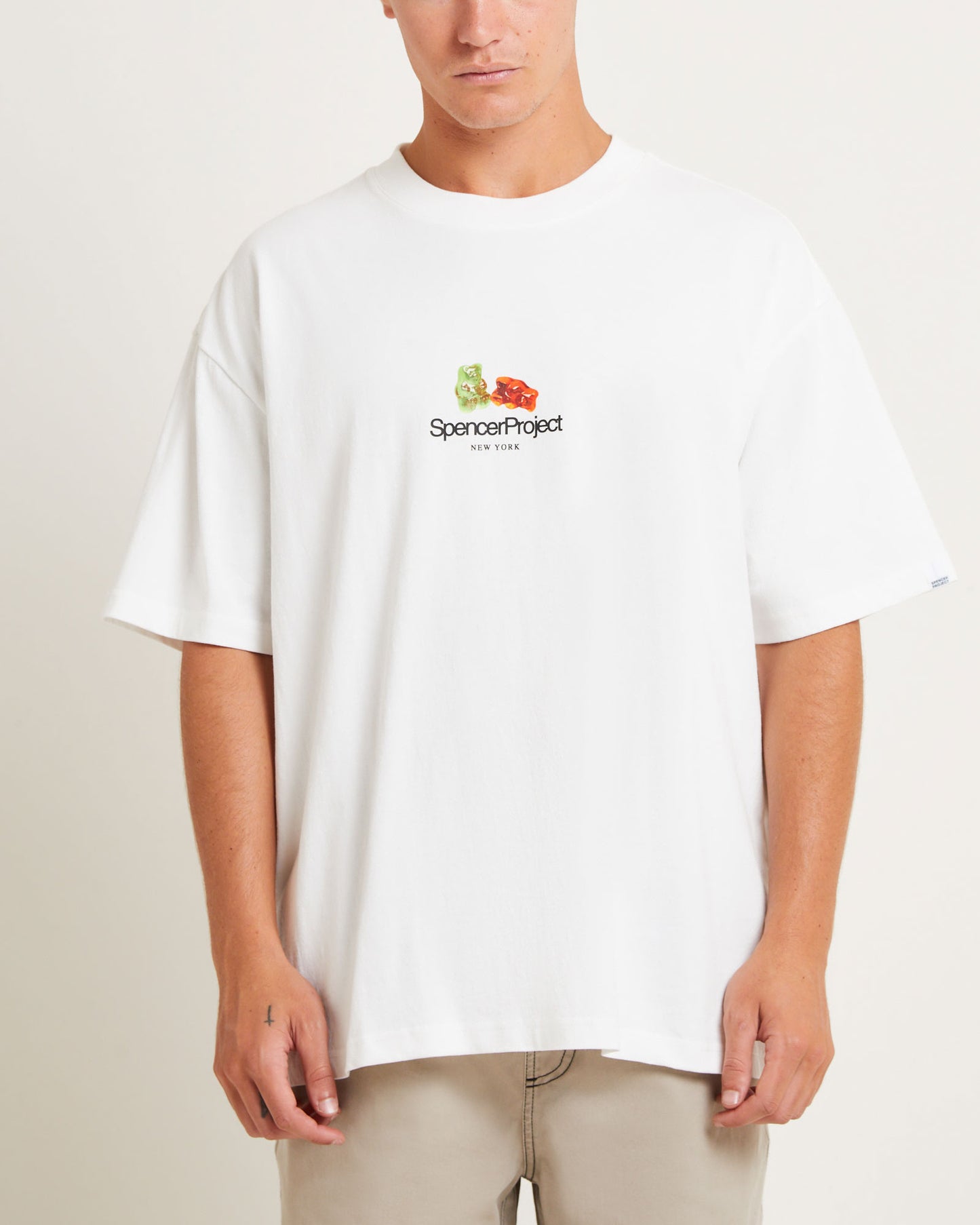 Gummies Short Sleeve T-Shirt in White