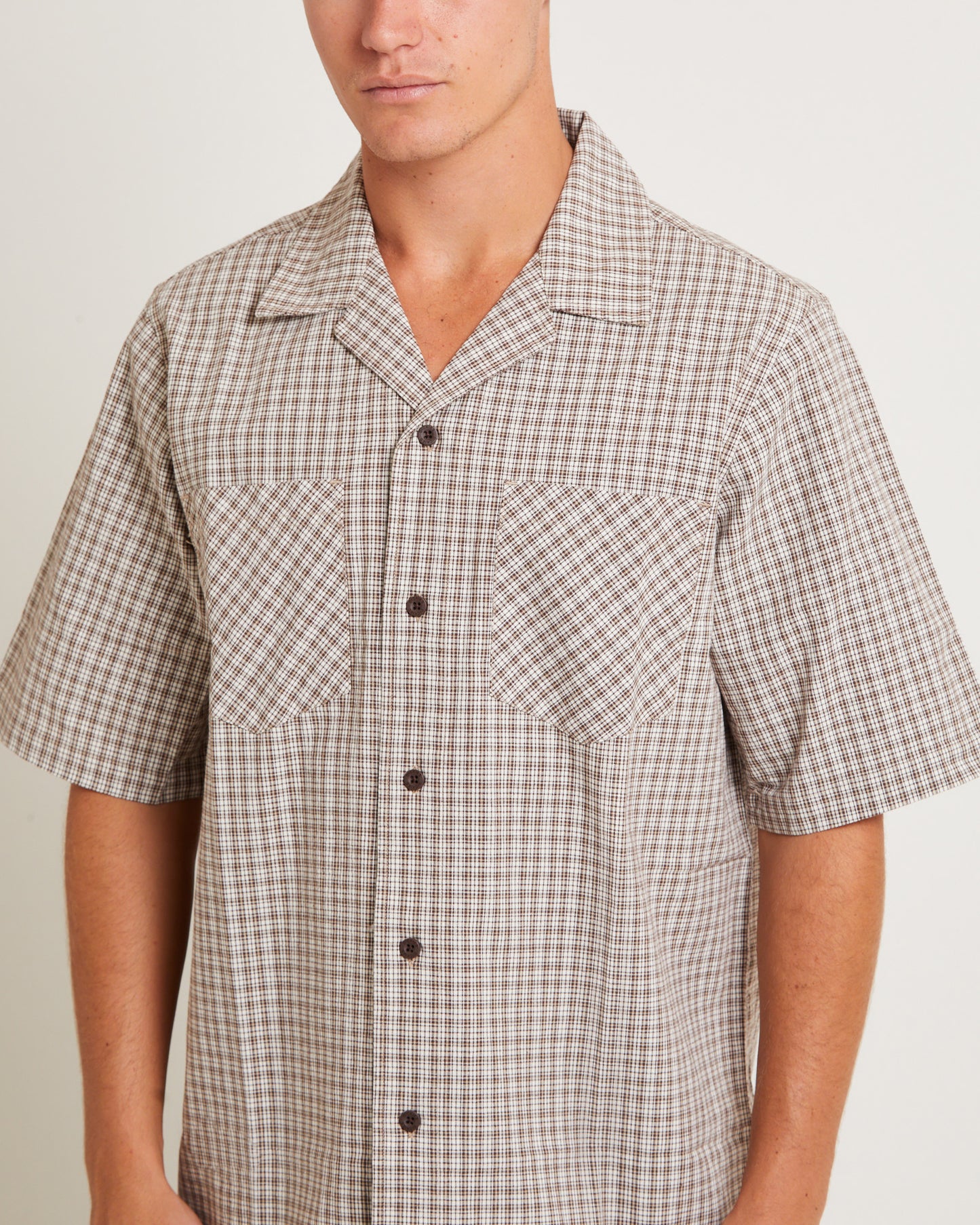 Hecksville Short Sleeve Shirt in Brown