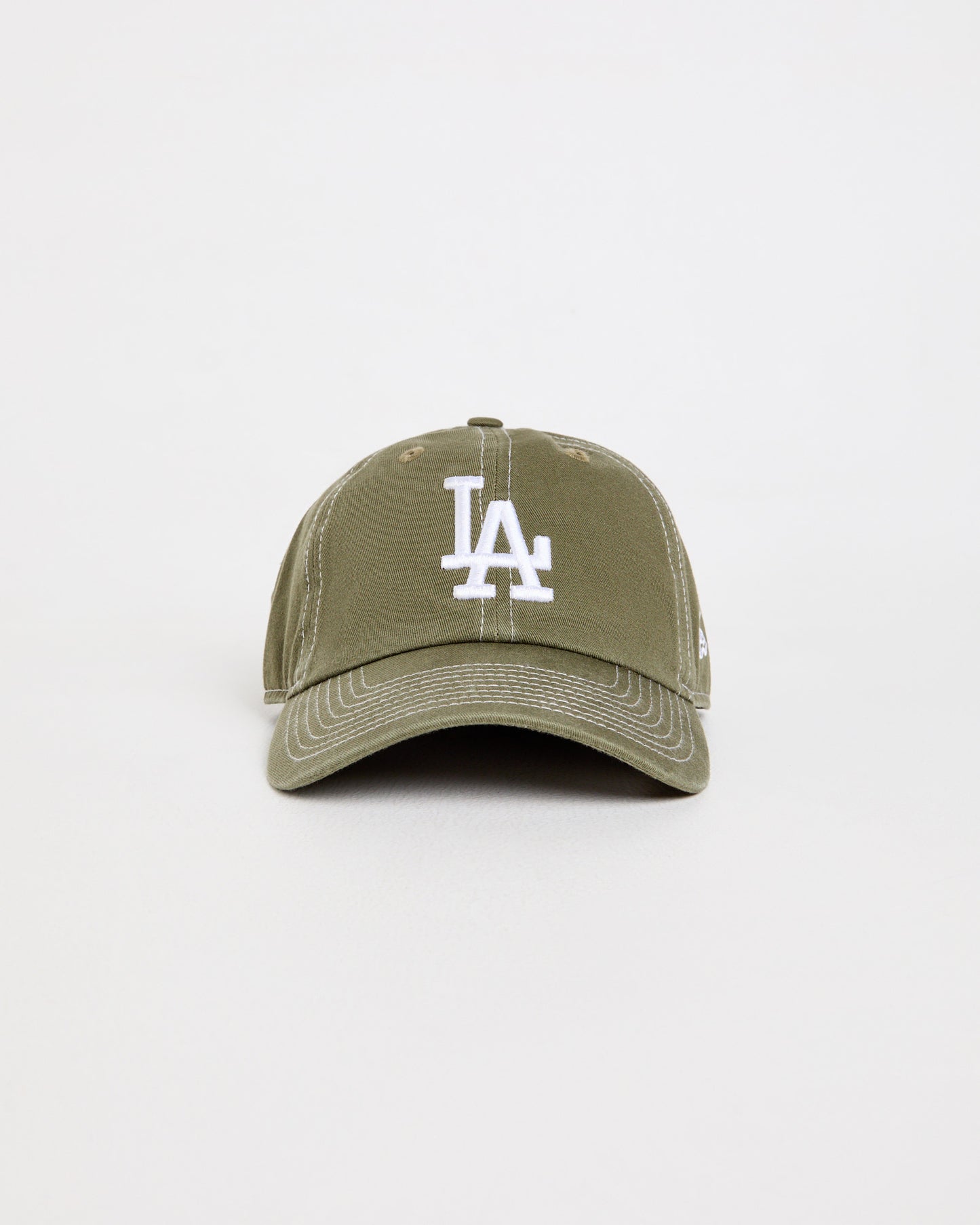 Casual Classic LA Dodgers Cap in Olive/White