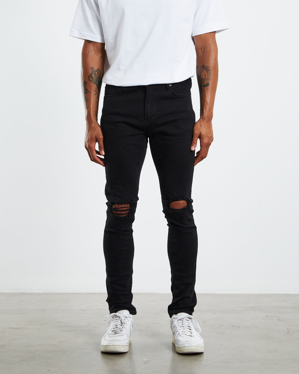 Rebel Skinny Denim Jeans Friction