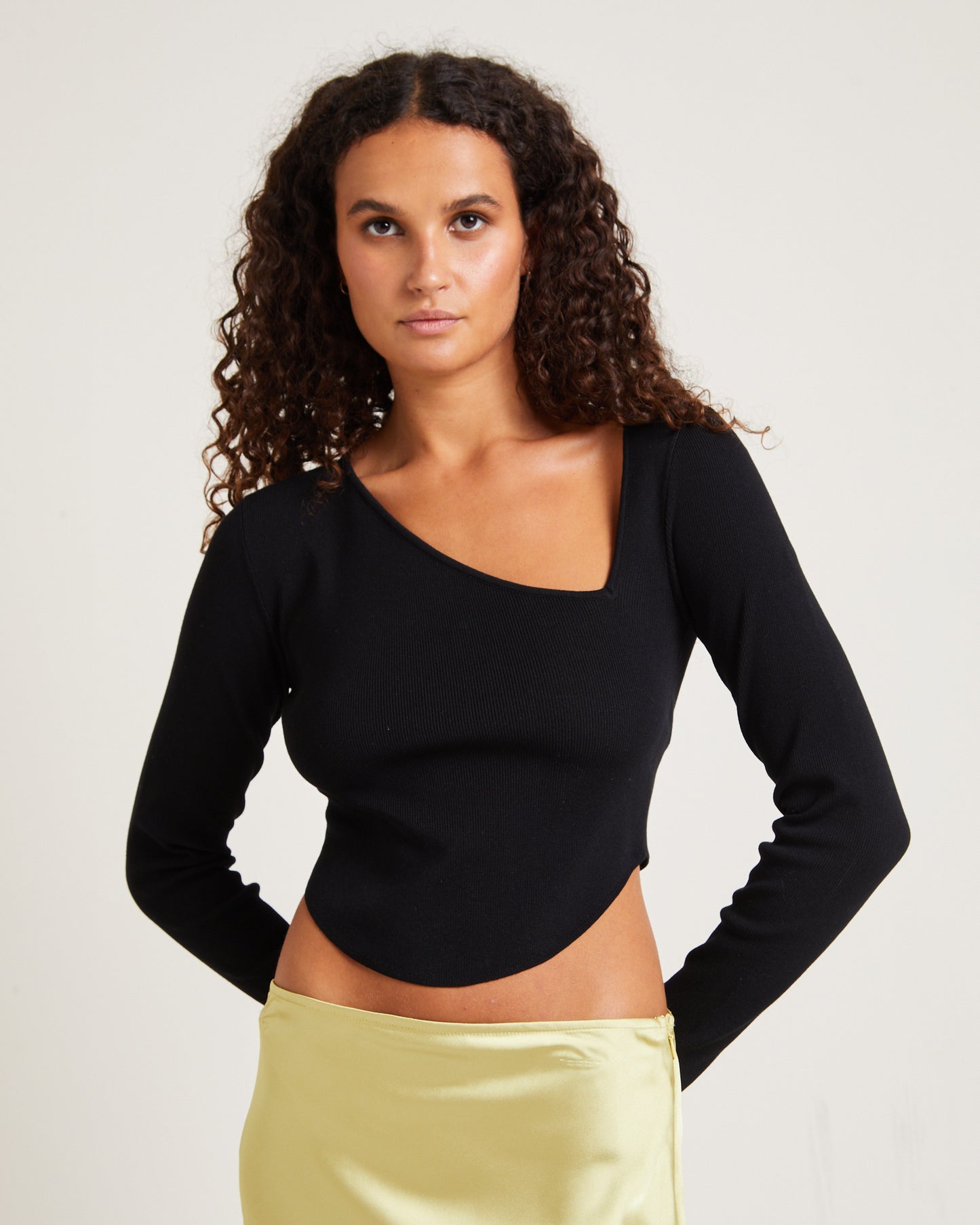 Bianka Cut Out Compact Knit Top