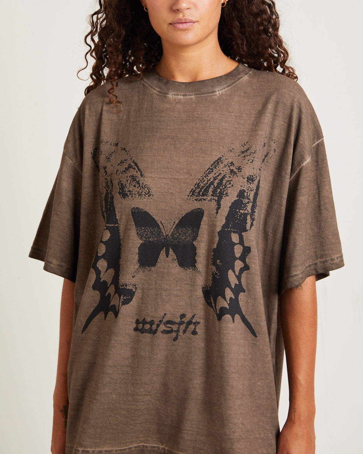 Dream Less Oversized Tee Chocolate CHOCOLATE