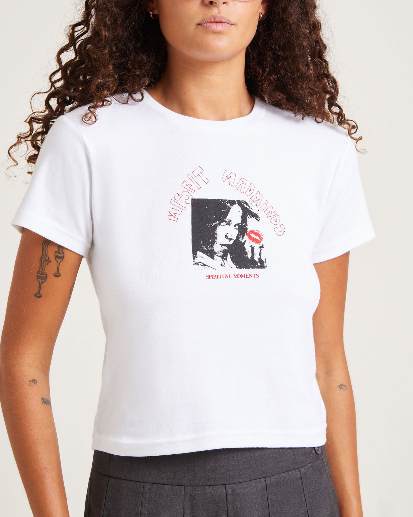 Spiritual Moments Rib Tee White