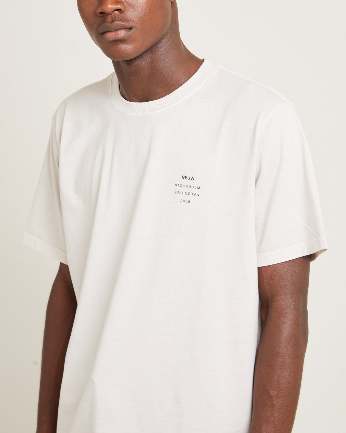 Organic Neuw Band Short Sleeve T-Shirt Washed Stone WASHED STONE