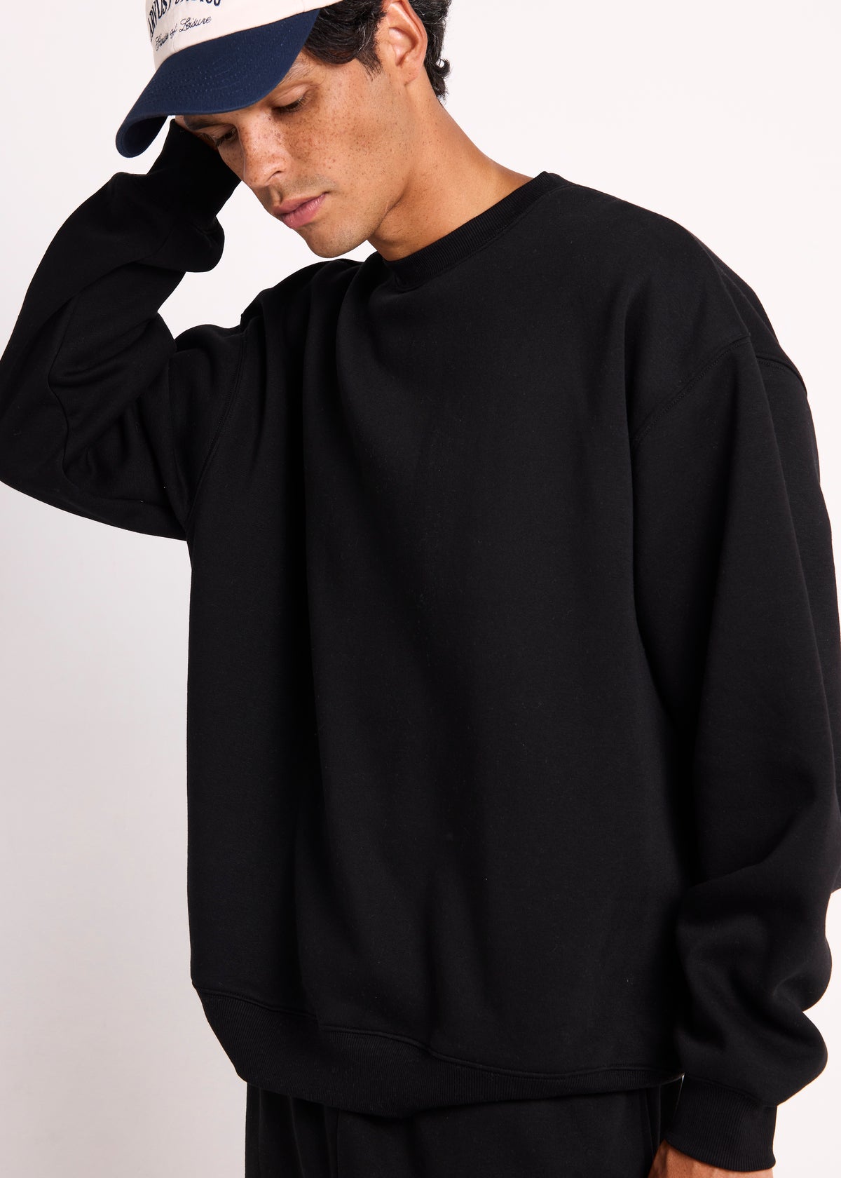 OG Oversized Crewneck Jumper BLACK