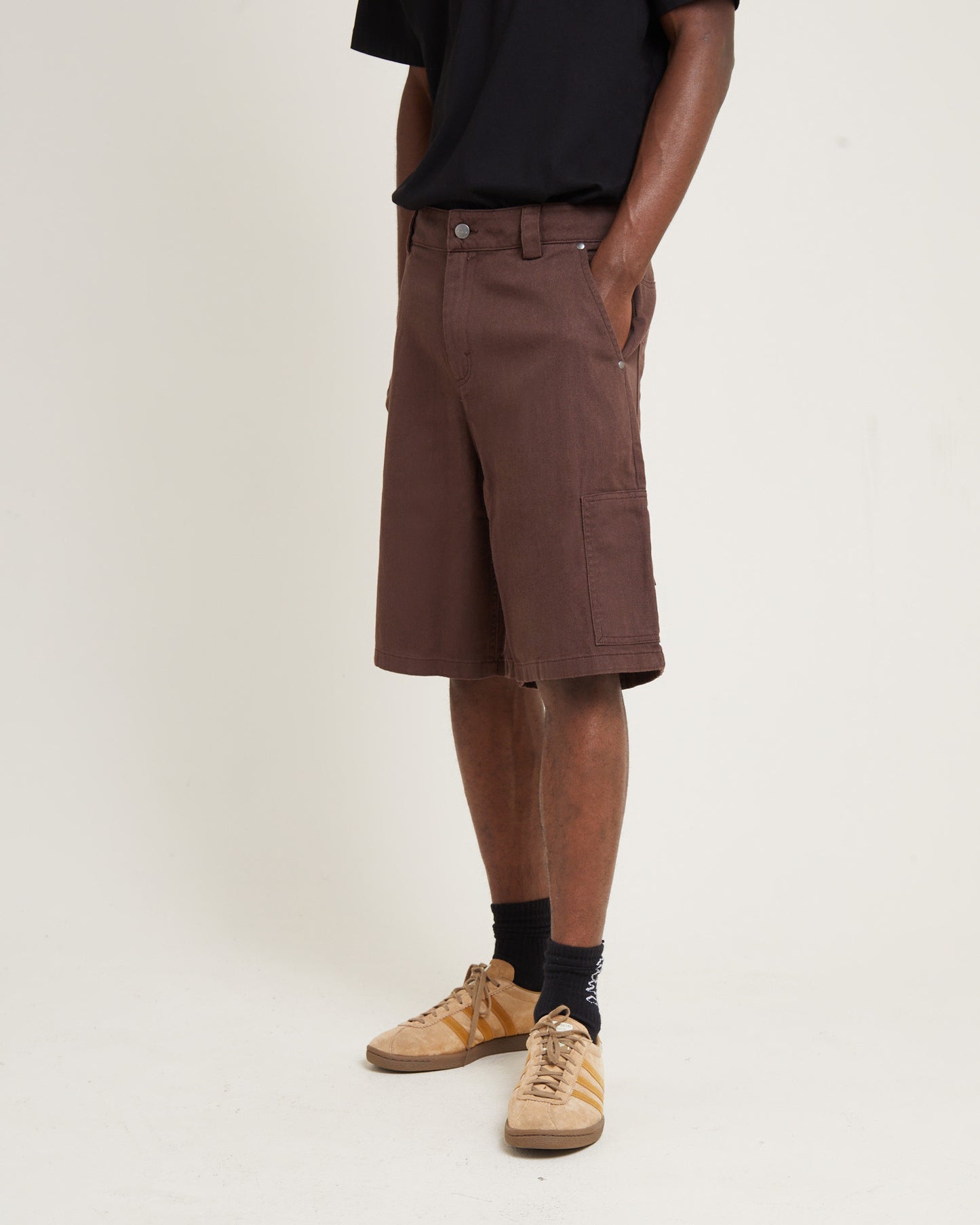 Harper Recycled Carpenter Shorts Coffee Brown