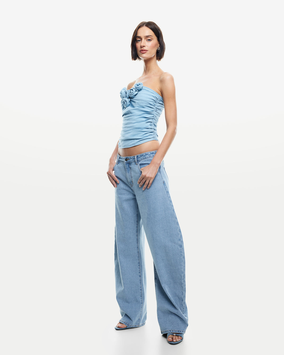 Horseshoe Denim Jeans WASHED BLUE