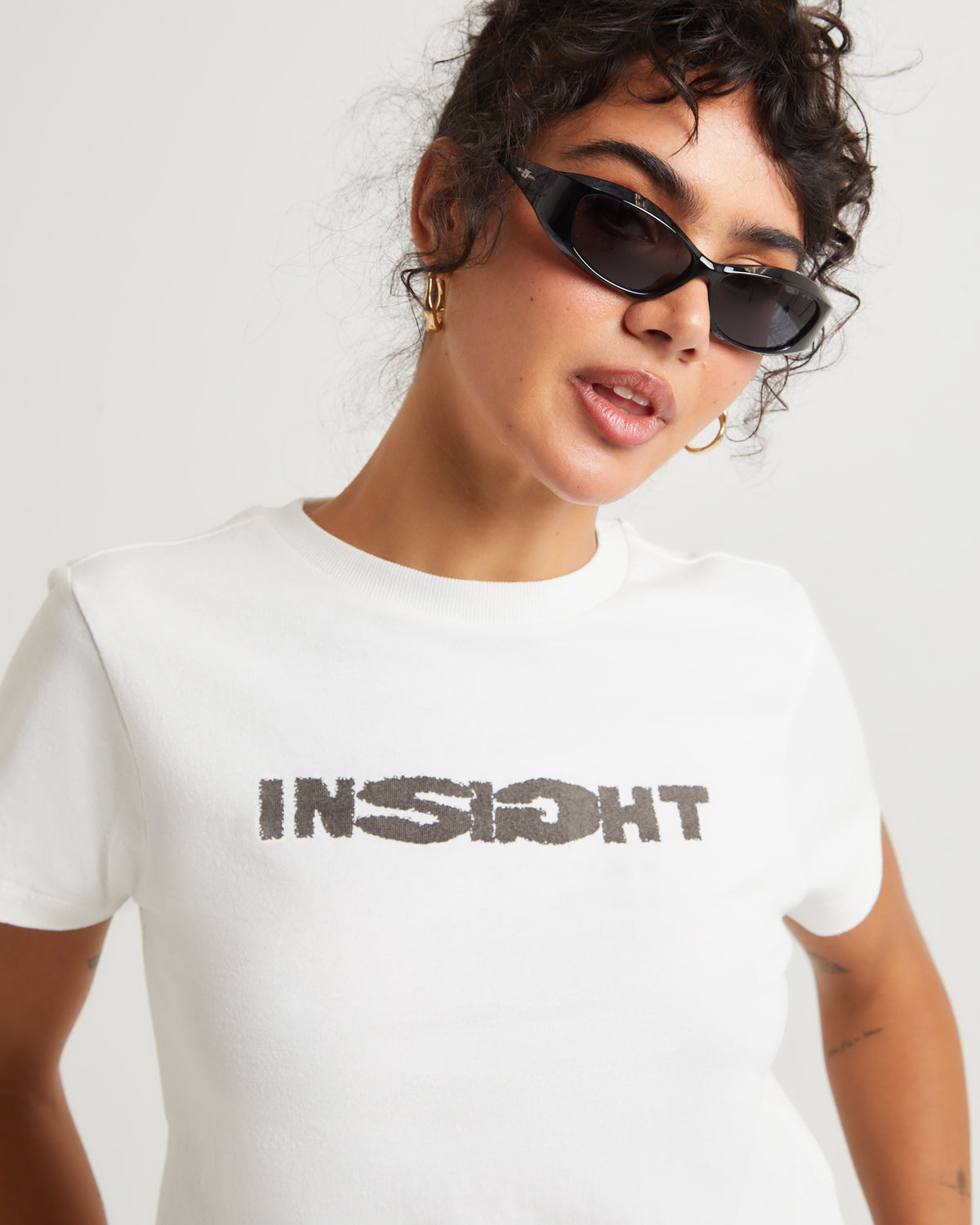 Blur Mini T-Shirt CREAM