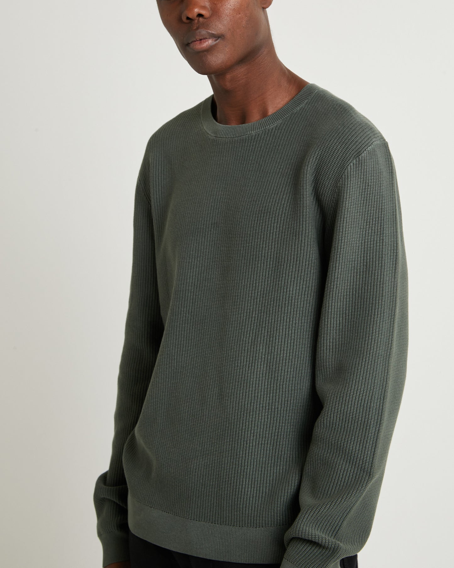 Strummer Rib Long Sleeve Spruce Green