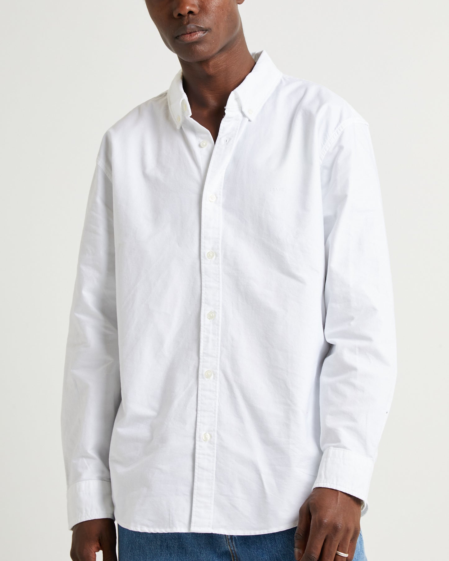 Authentic Button Down Long Sleeve Bright White