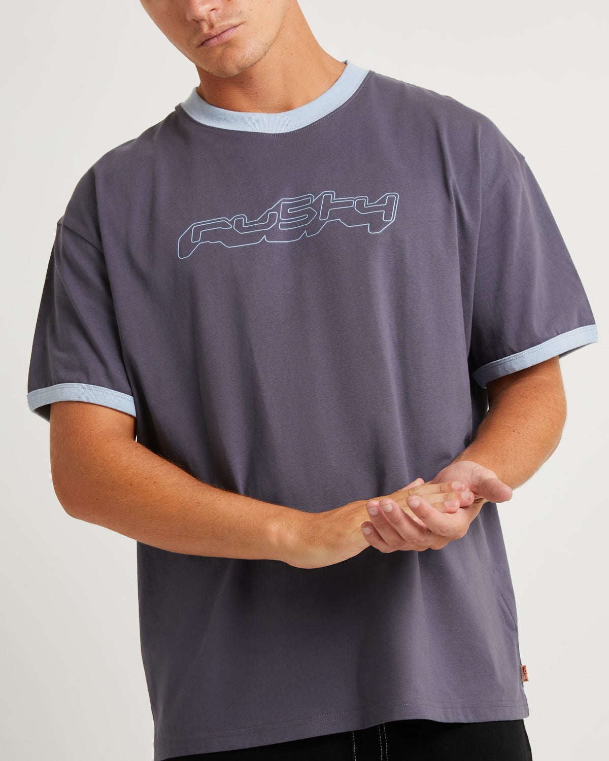 Cypher Short Sleeve Ringer T-Shirt Coal COAL