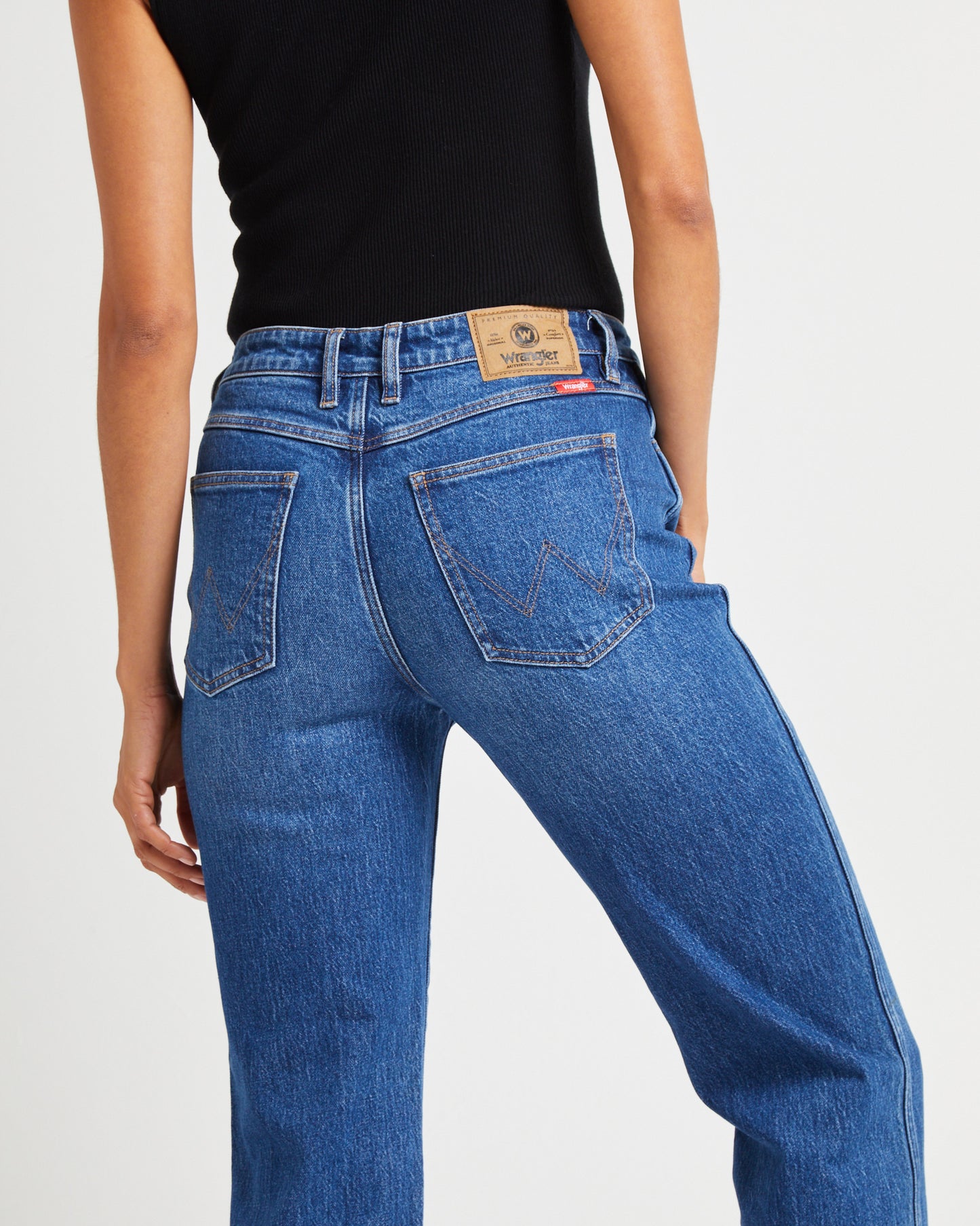 Mid Tori Slim Straight Denim Jeans 5 Year Fade