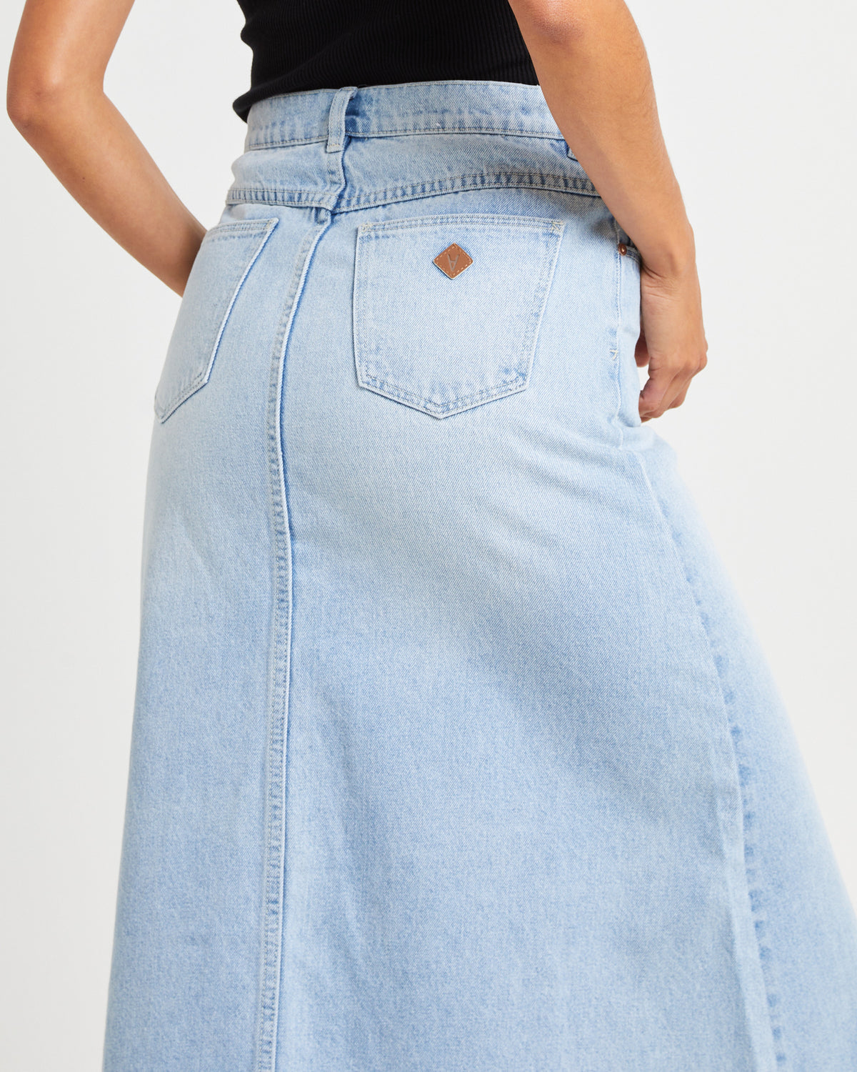 95 Denim Maxi Skirt Gina GINA