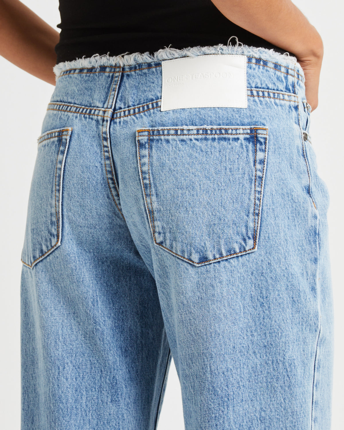 Hollywood Low Riders Low Waist Wide Leg Denim Jeans HOLLYWOOD