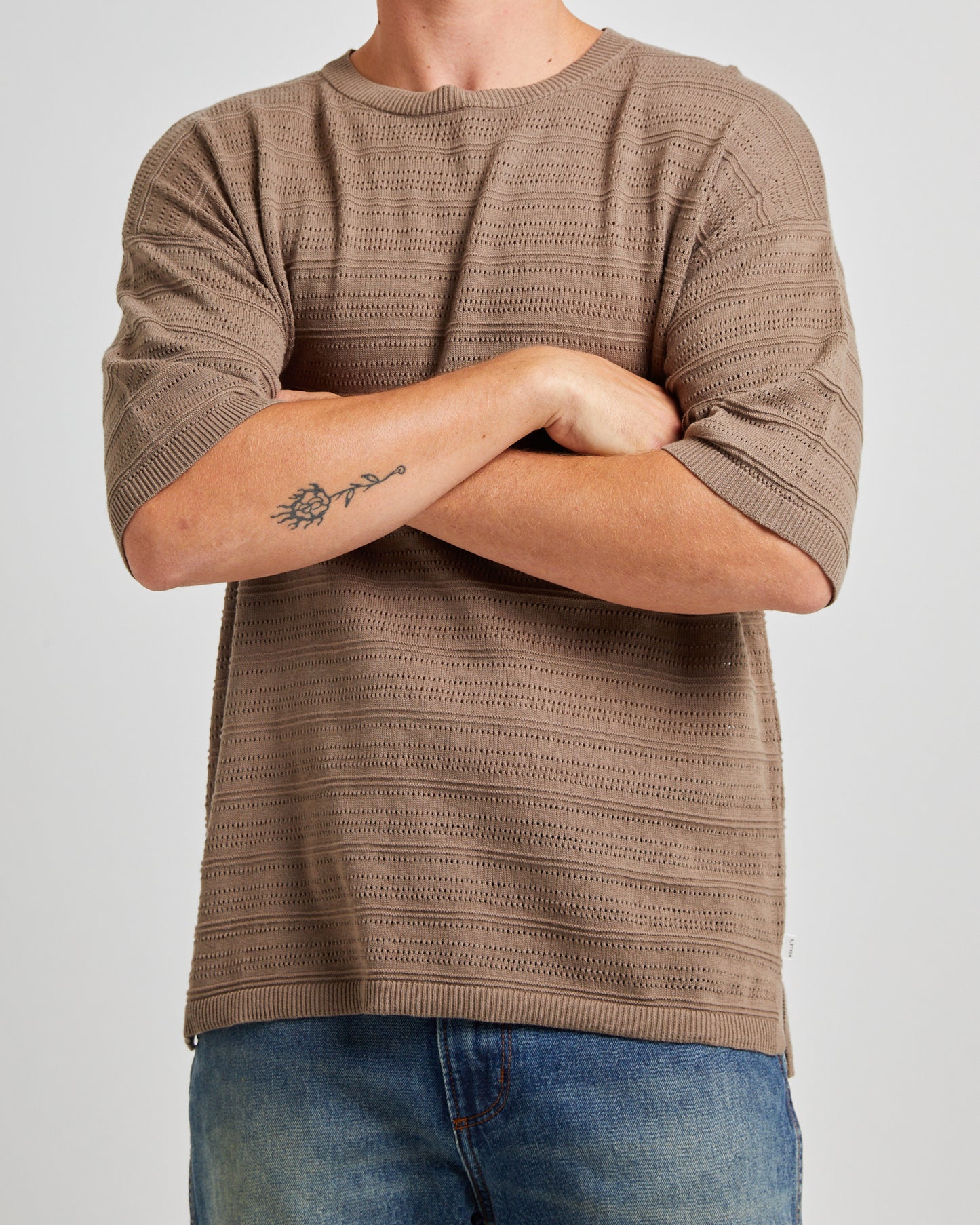 Geo Knit Short Sleeve T-Shirt