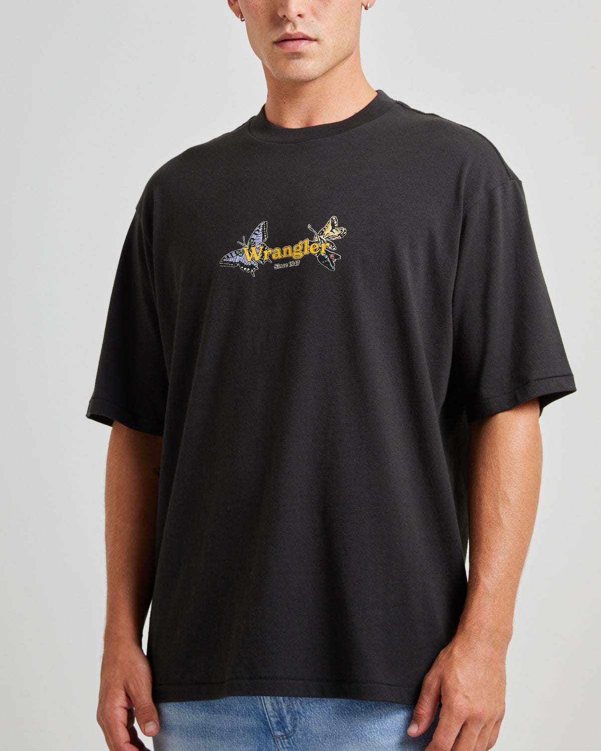 Crazytown Slacker T-Shirt Worn Black WORN BLACK