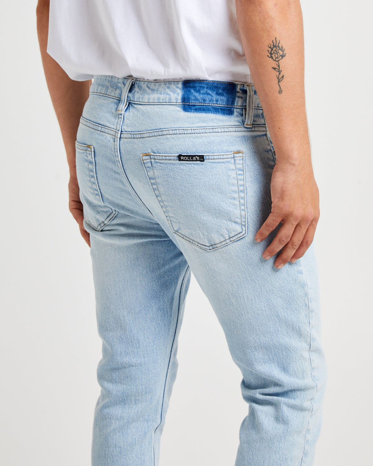 Reefer Taper Denim Jeans Rising Seas BLEACH BLUE