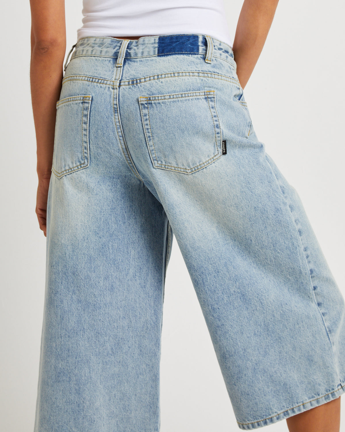 Bobby Crop Denim Jorts TINTED BLUE