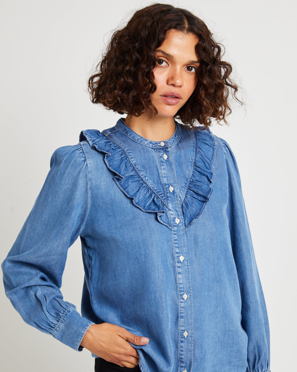 Carinna Long Sleeve Blouse IN PATCHES