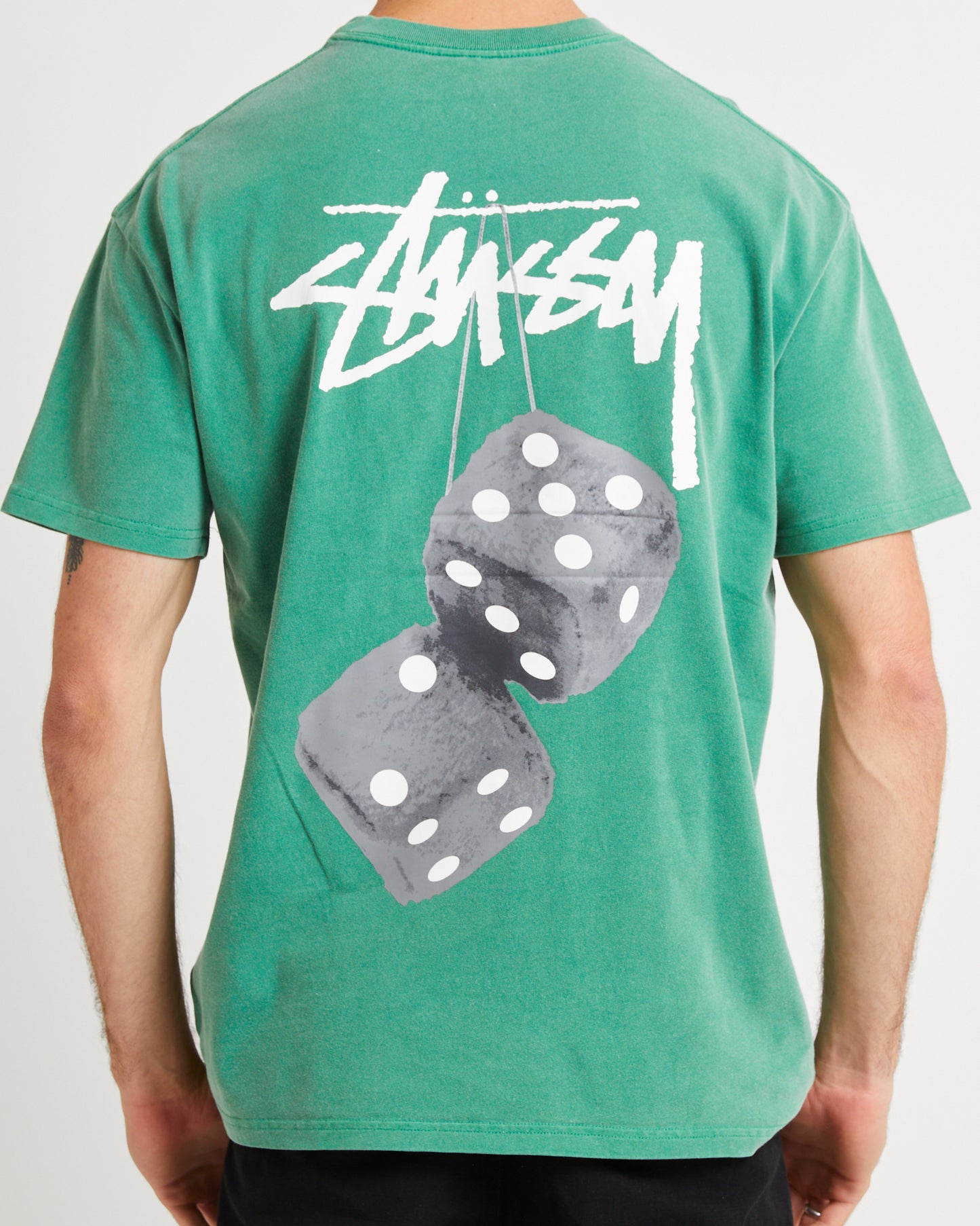 Fuzzy Dice Heavyweight Short Sleeve T-Shirt Pine Green