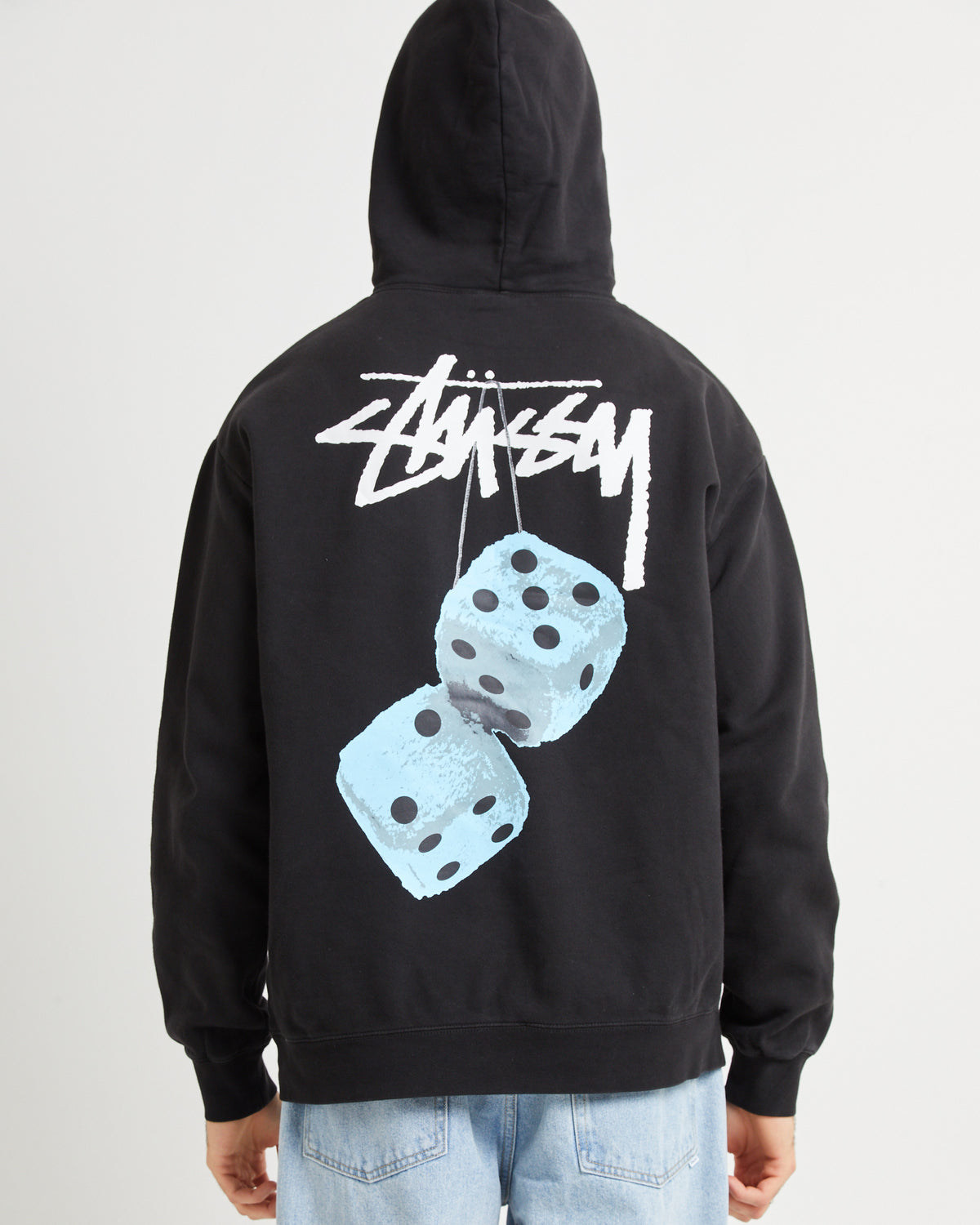 Fuzzy Dice Fleece Hoodie Black BLACK