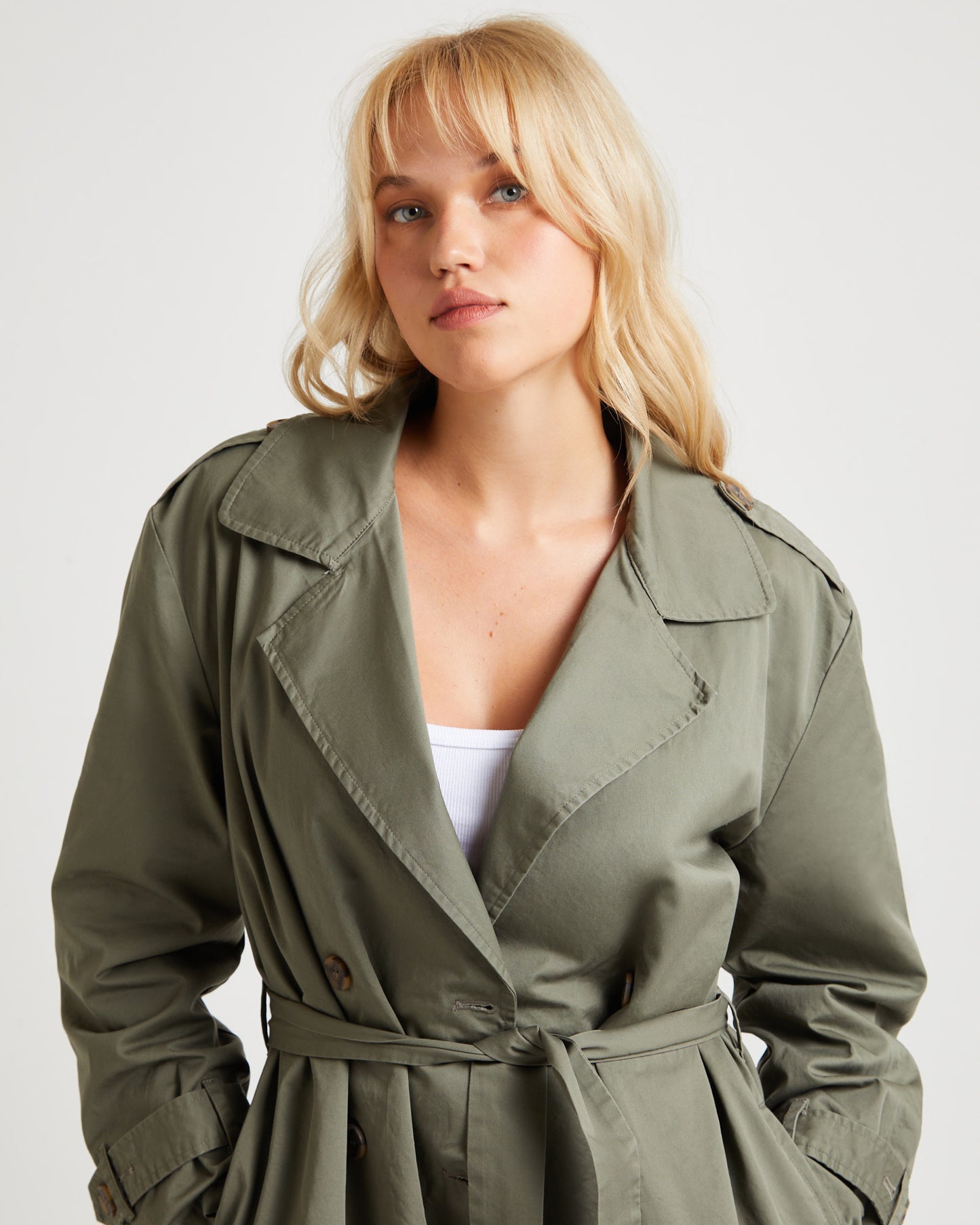 Tamika Trench Coat Olive