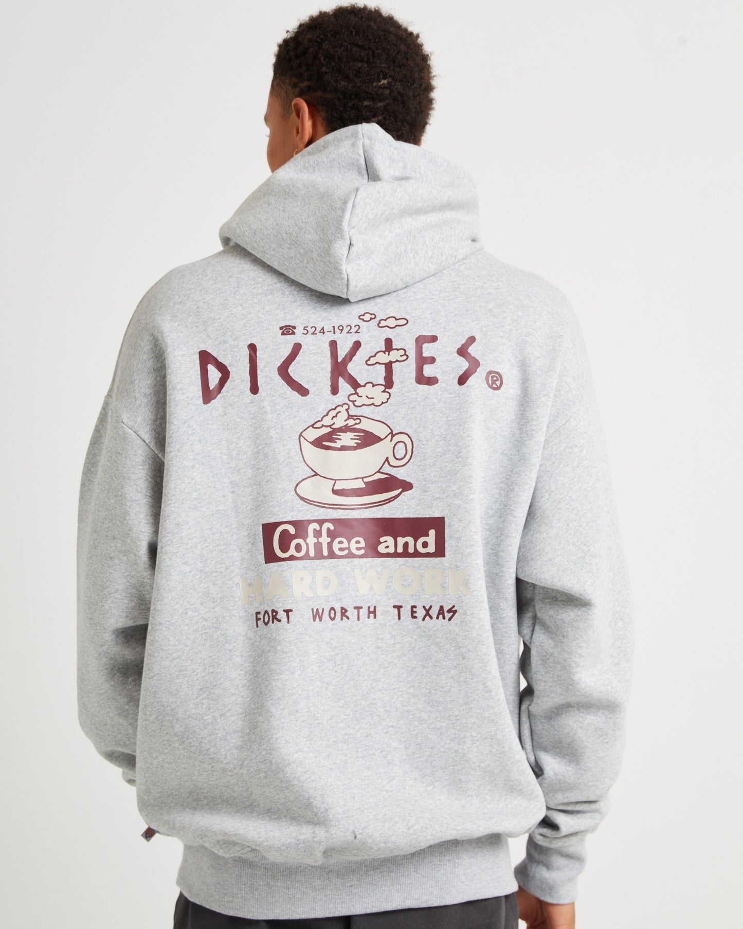 Coffee Hoodie Grey Marle