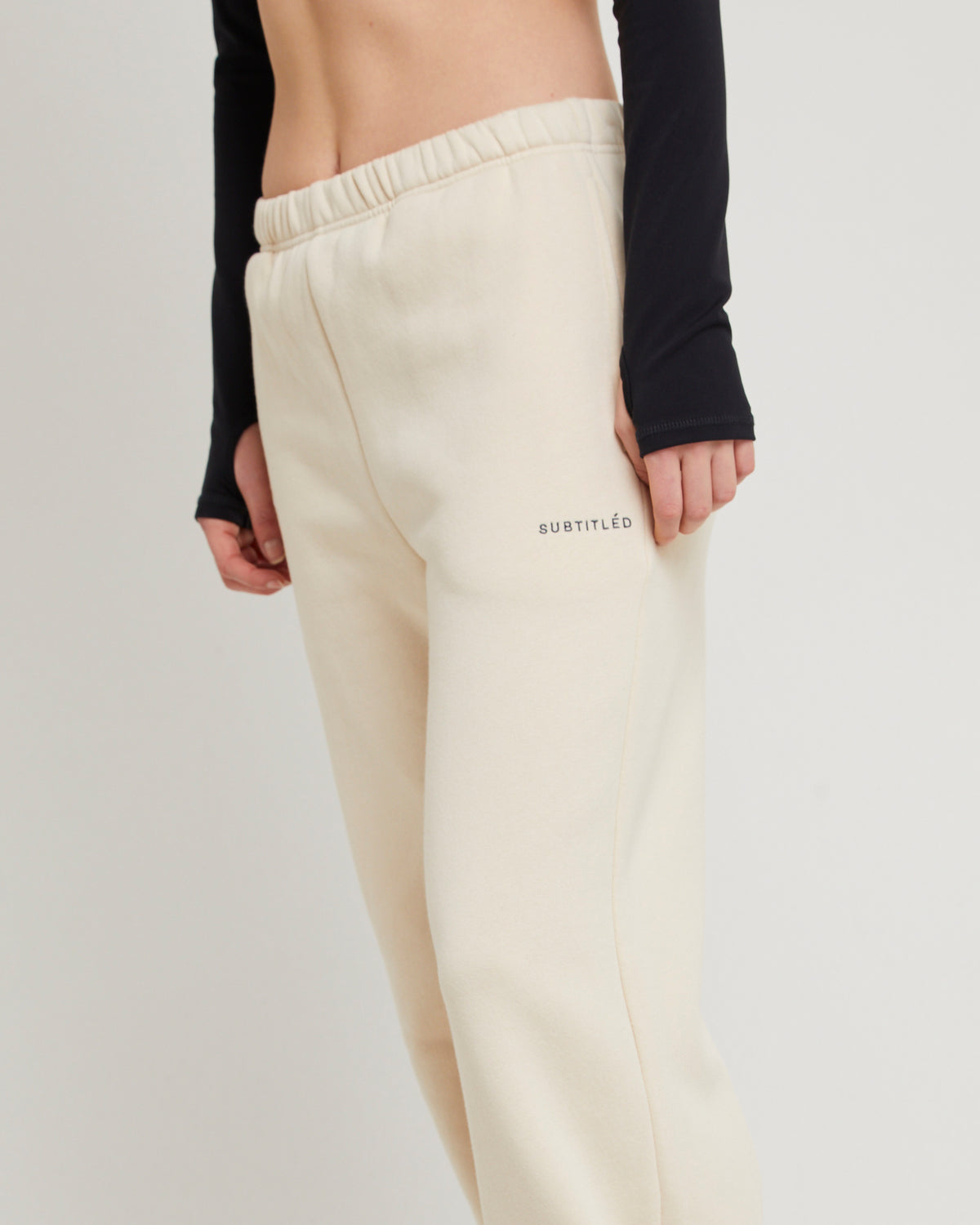 Subtitled Straight Leg Trackpants OAT