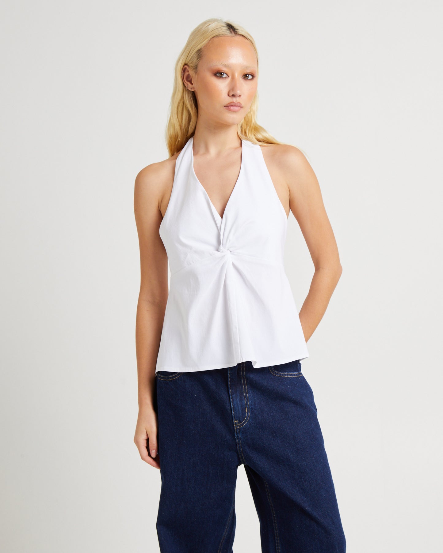 Miley Twist Front Halter Top