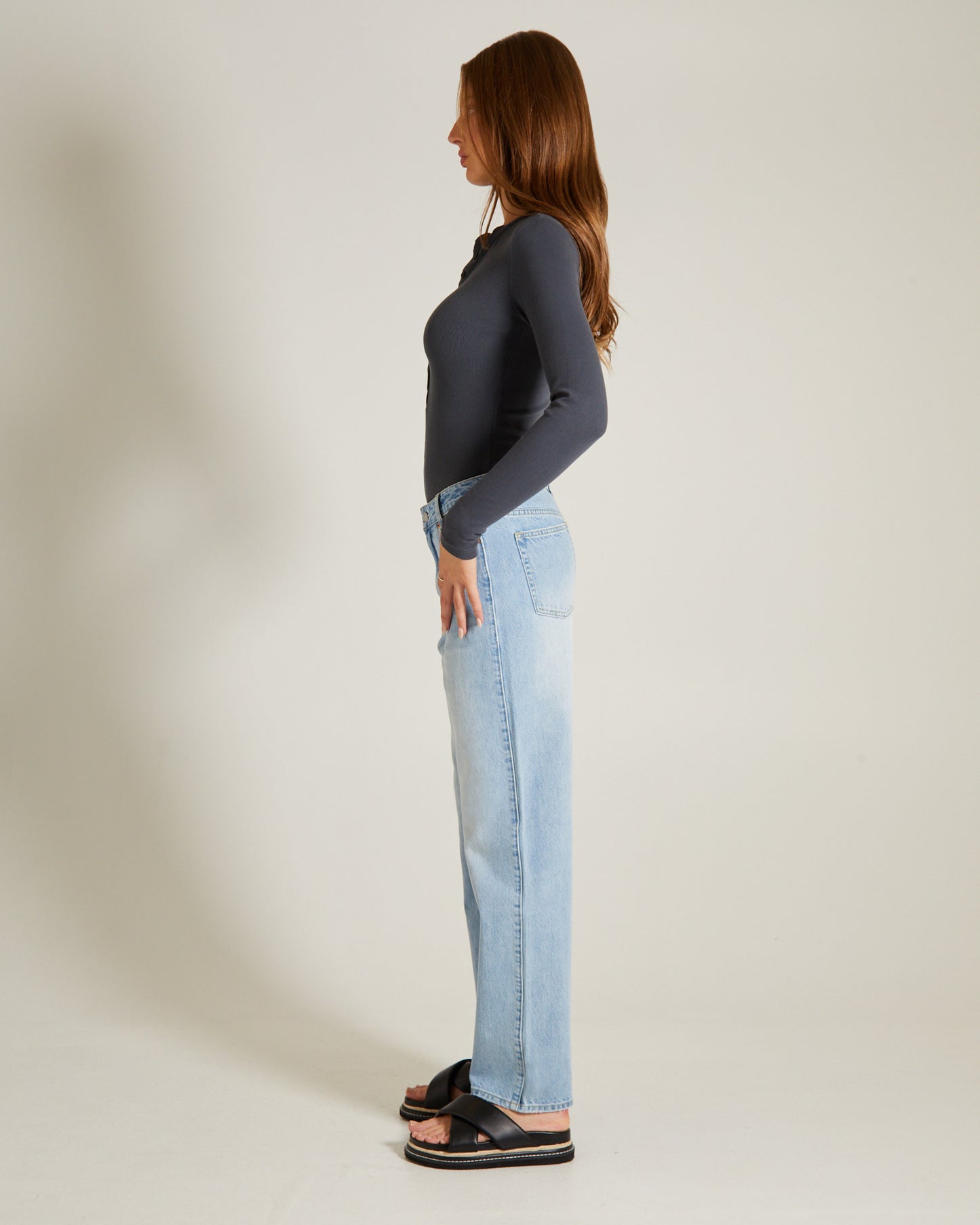 Button Front Long Sleeve Bodysuit