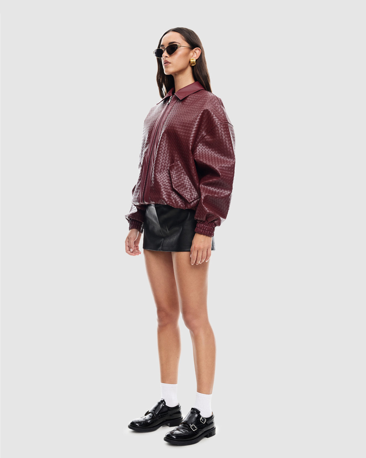 Kenny Bomber Jacket BURGUNDY