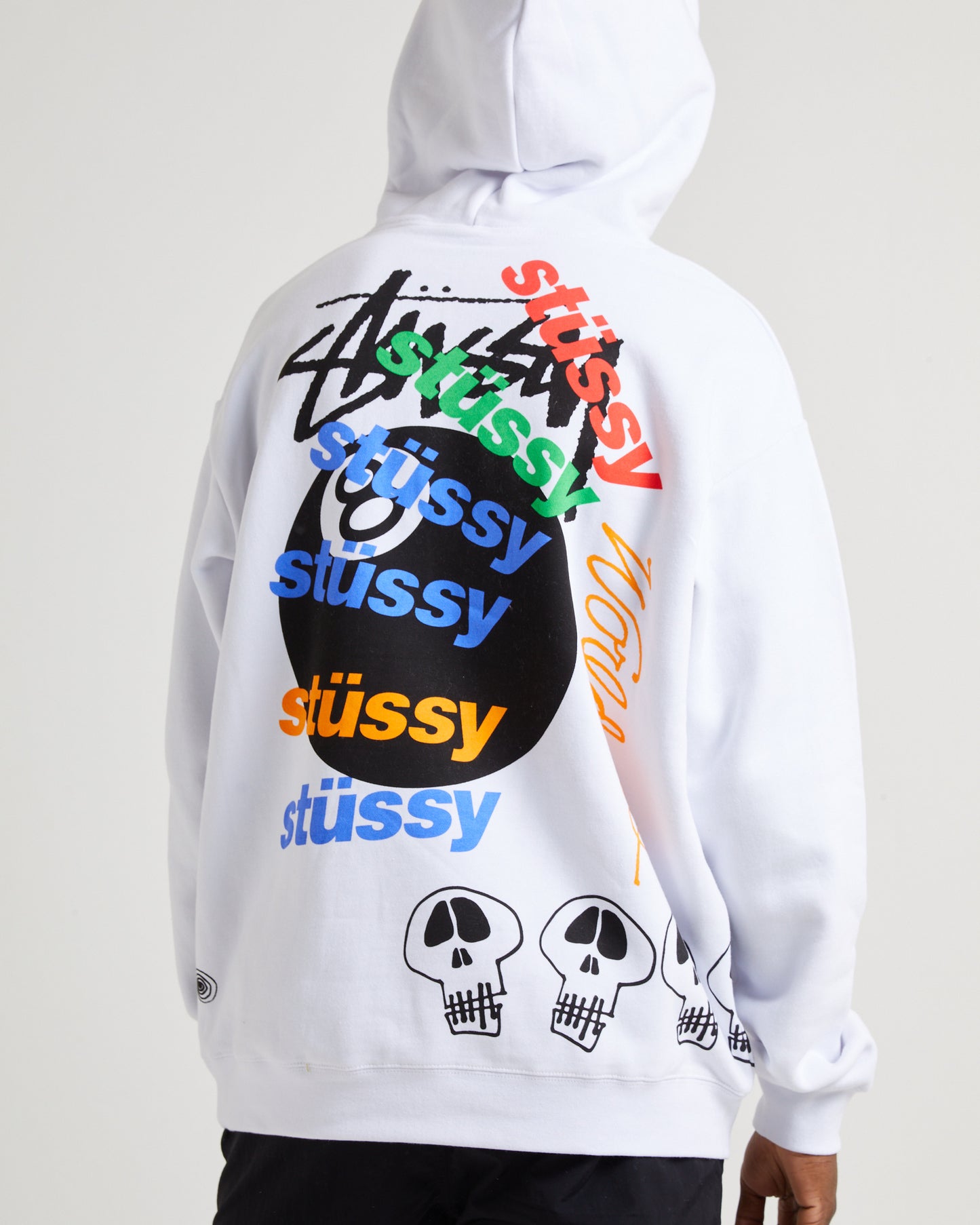 Test Strike Fleece Hoodie White