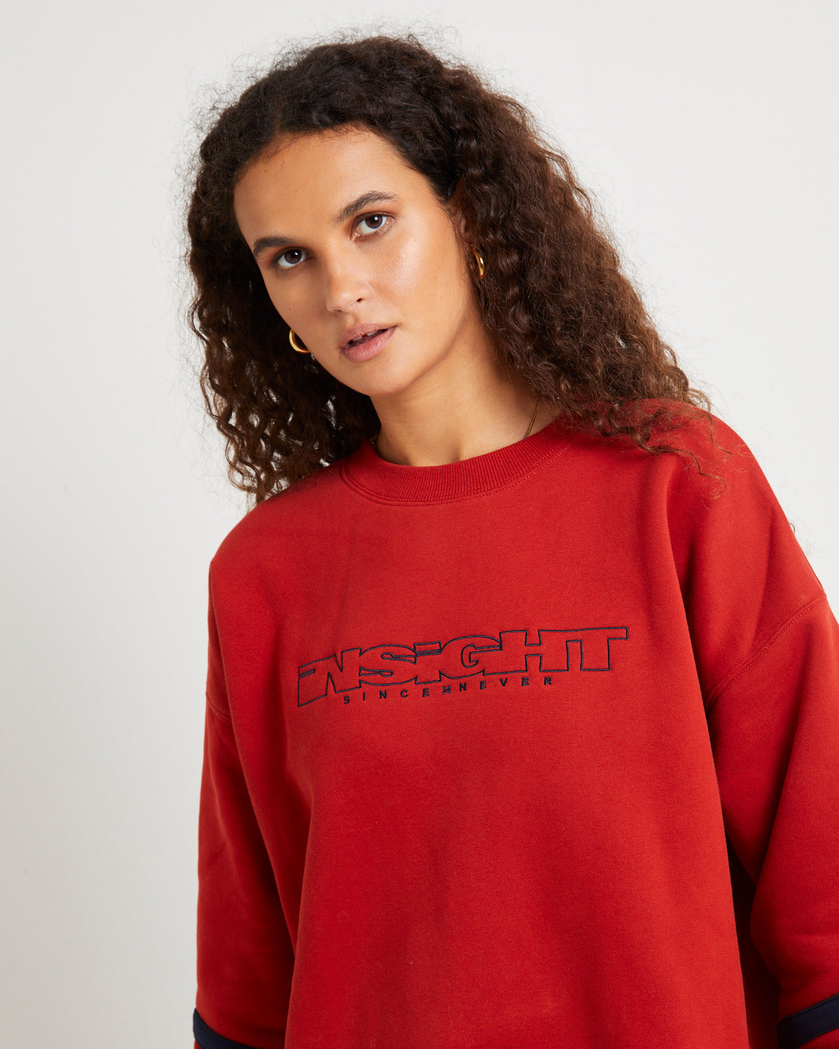 Establish Varsity Crew Jumper RED
