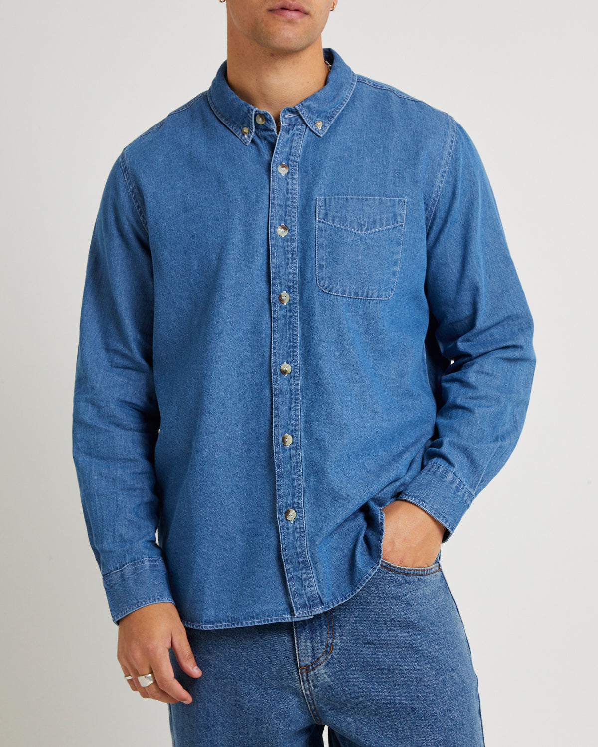 Sunset Denim Shirt BLUE