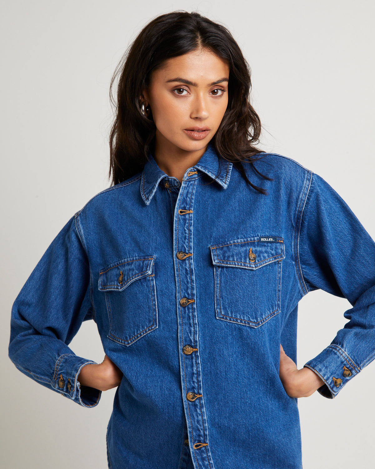 Classic Denim Shacket Ashley ASHLEY BLUE