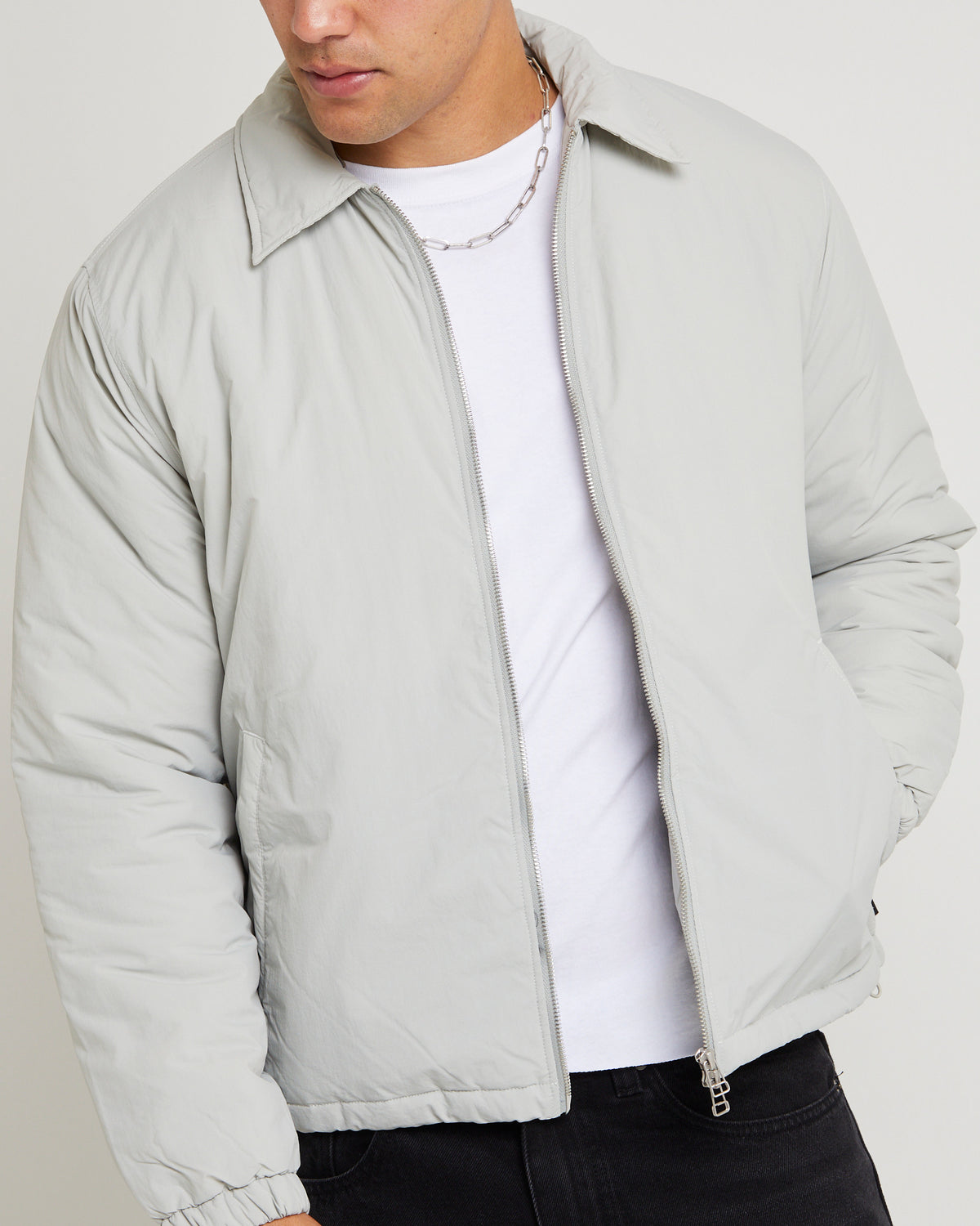 Puffer Flight Shacket GREY