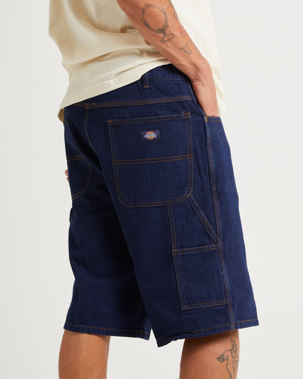 DX200 Denim Carpenter Shorts DARK INDIGO