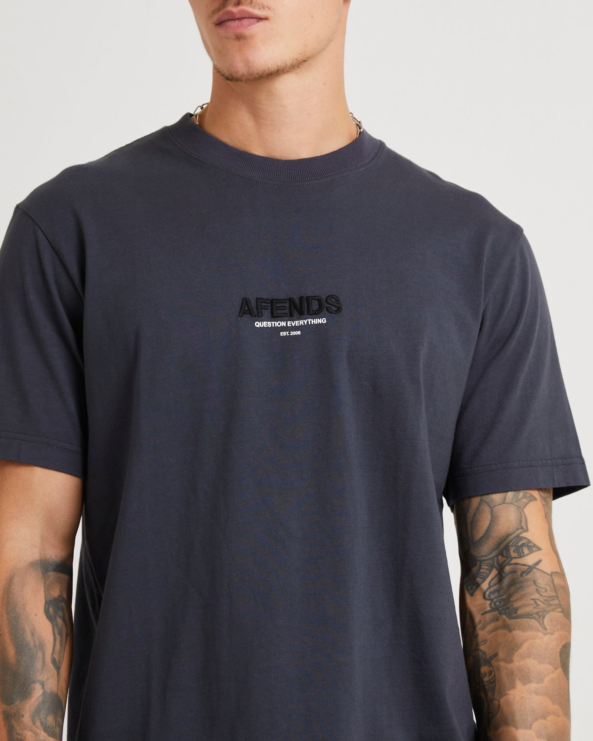 Vinyl Retro T-Shirt Charcoal