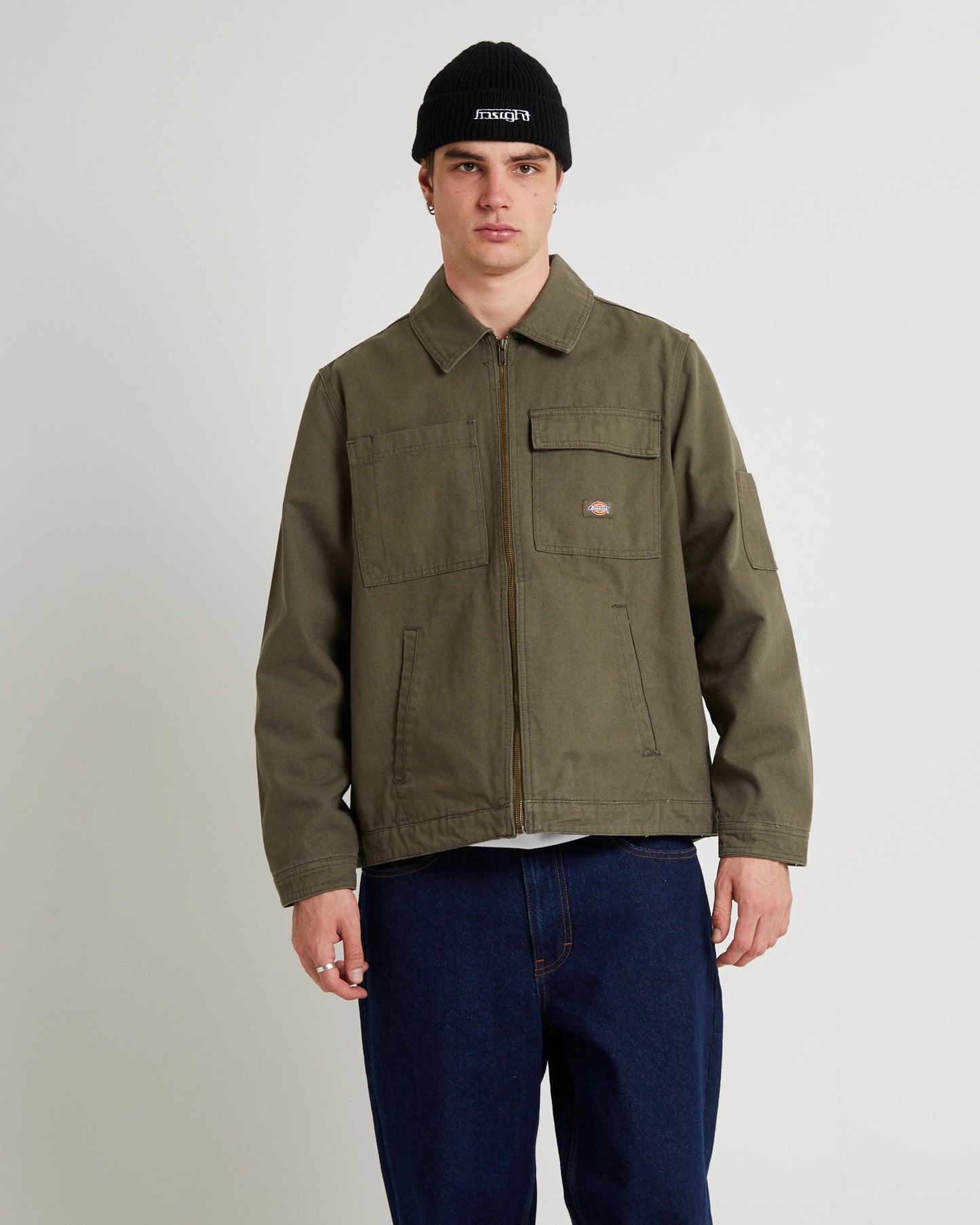 Eisenhower Utility Canvas Jacket Dark Khaki
