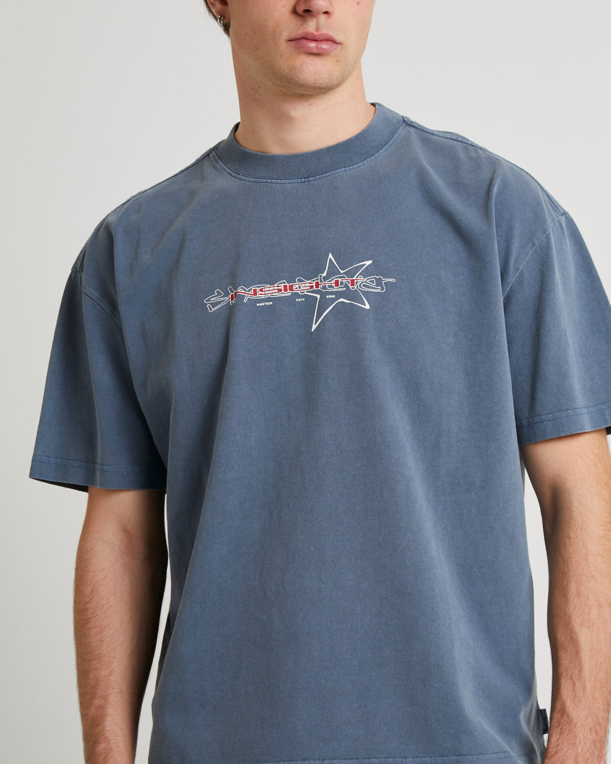 Gaze Cropped T-Shirt STEEL