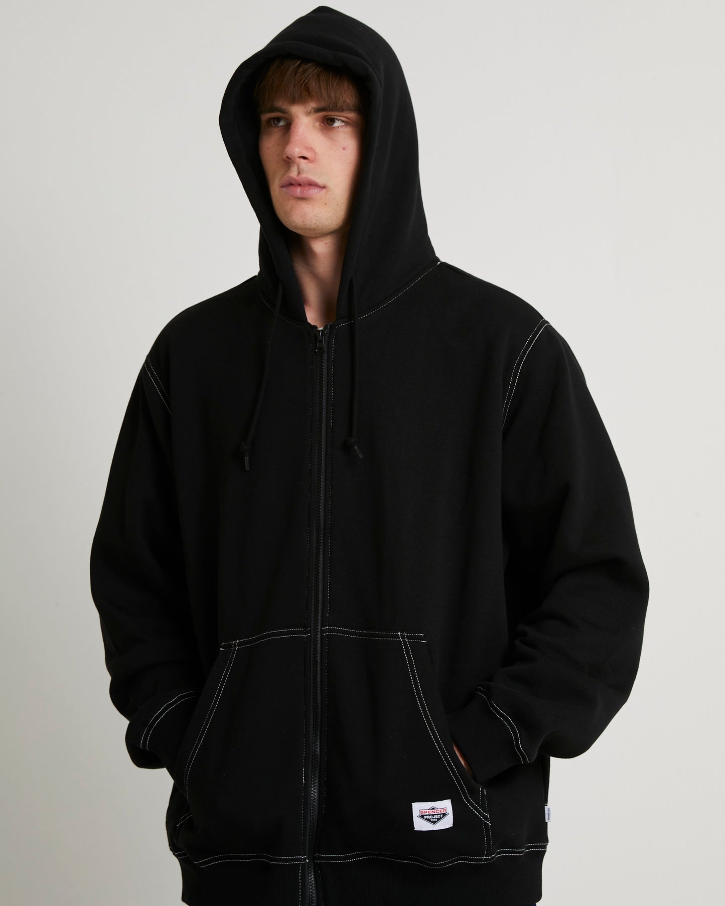 Workwear Zip Through Hoodie